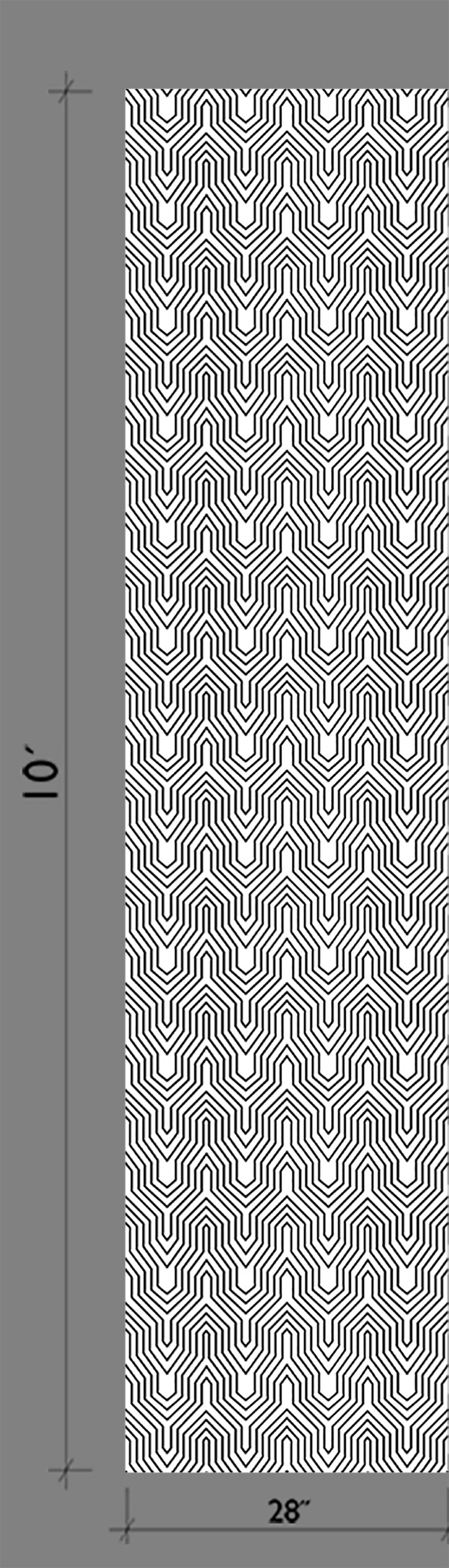 The Gatsby© Wallpaper in Black + White template from drop it MODERN.