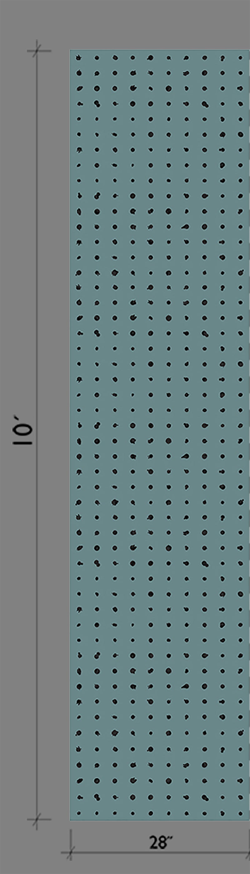 The Dotted Line© Wallpaper in Teal from drop it MODERN.