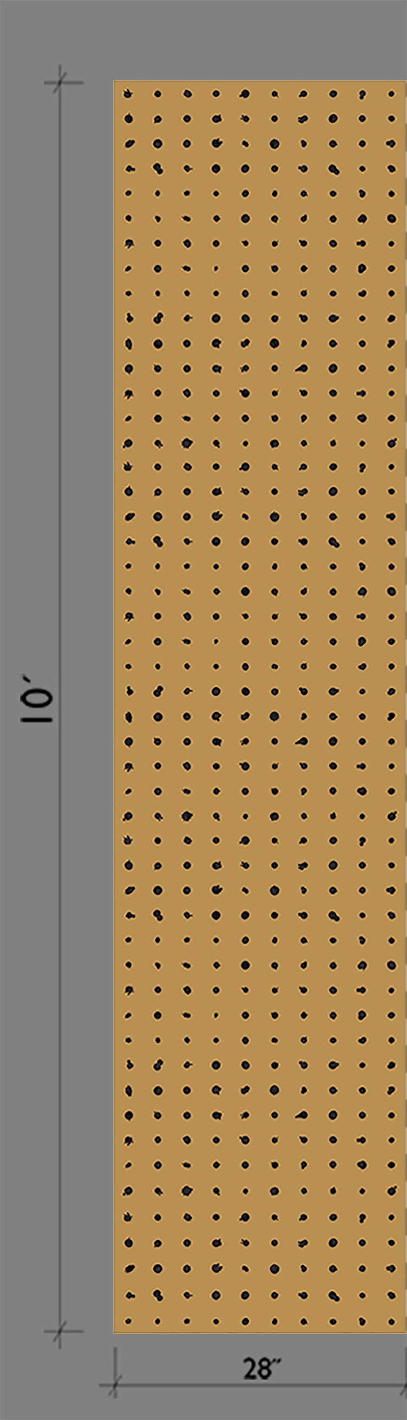 The Dotted Line© Wallpaper in Mustard from drop it MODERN.