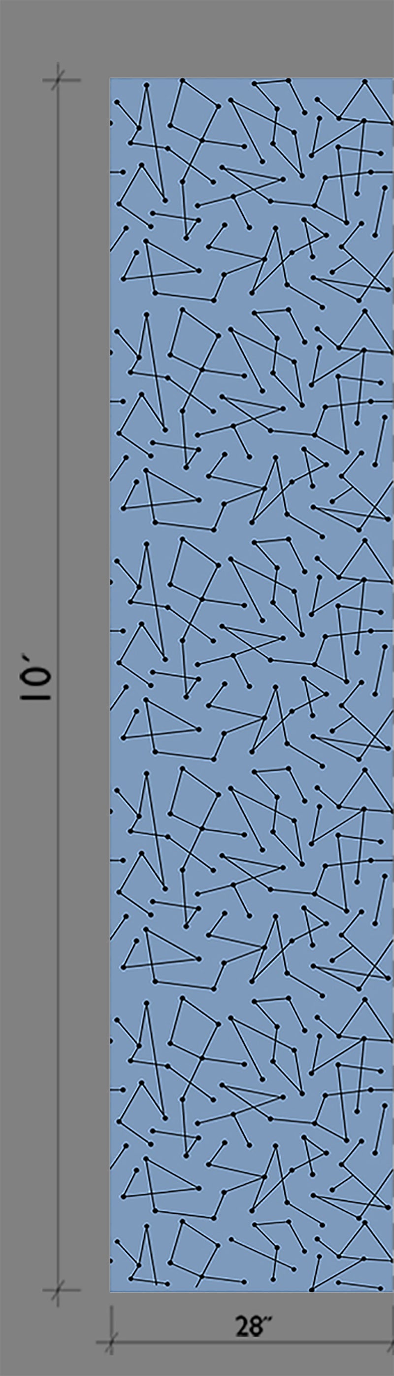 The Dot to Dot© Wallpaper in Sky from drop it MODERN.