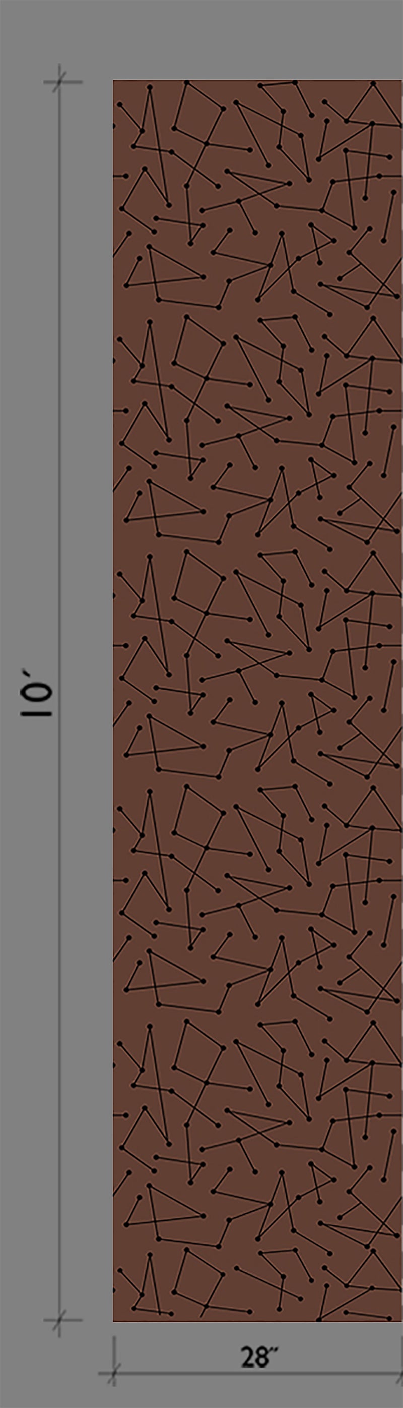 The Dot to Dot© Wallpaper in Chocolate from drop it MODERN.