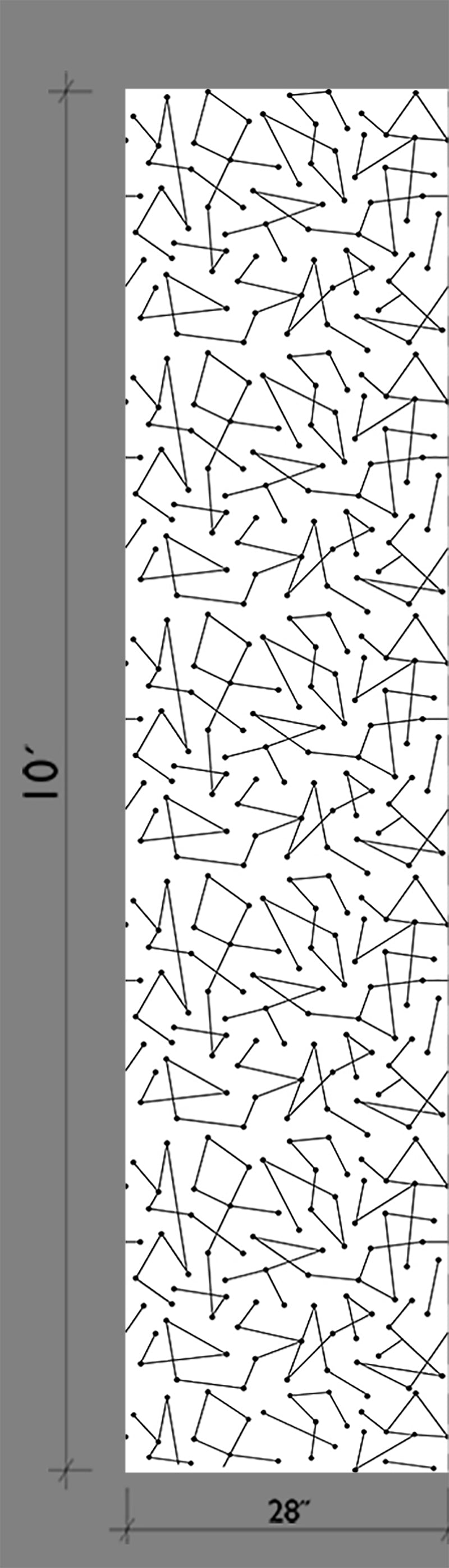 The Dot to Dot© Wallpaper in Black + White from drop it MODERN