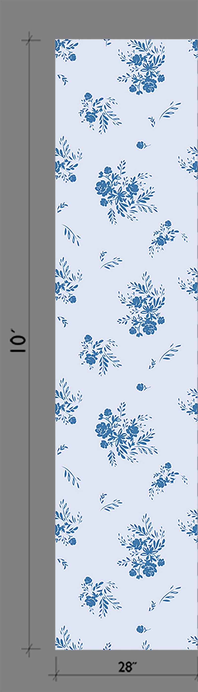 Bloom© Wallpaper in Bleu