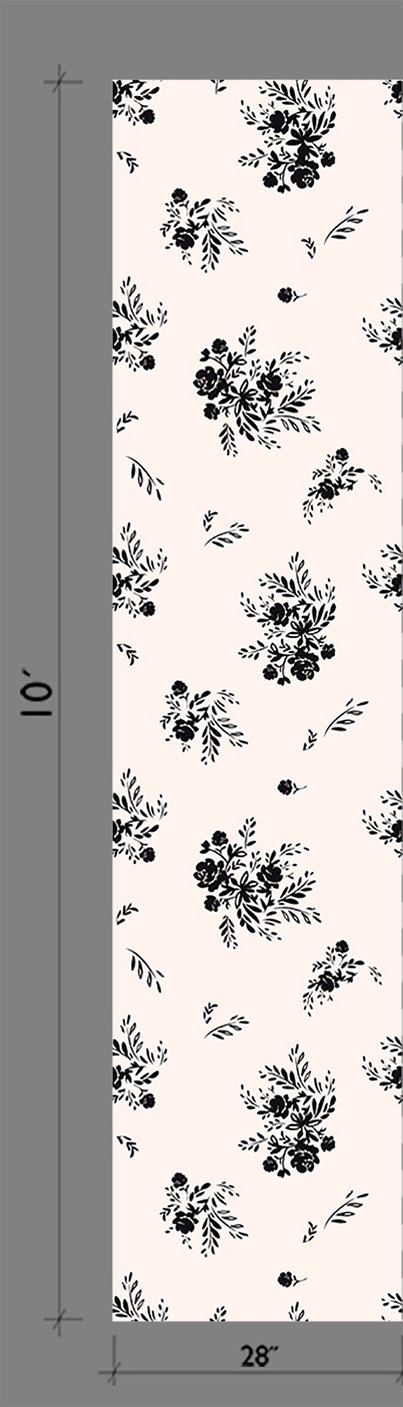 Bloom© Wallpaper in Ebony