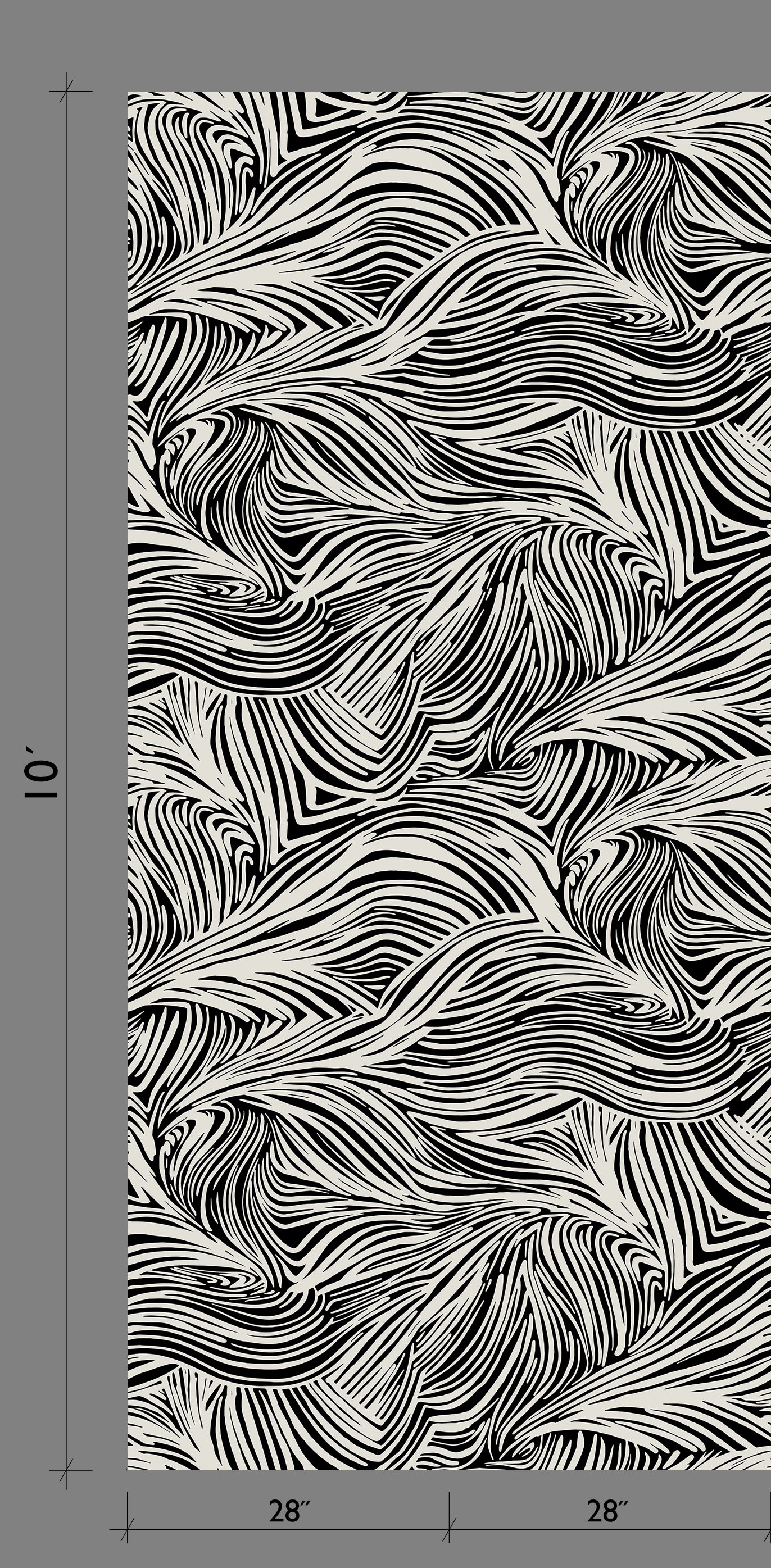 The Hay Bale© Wallpaper in Alabaster template from drop it MODERN