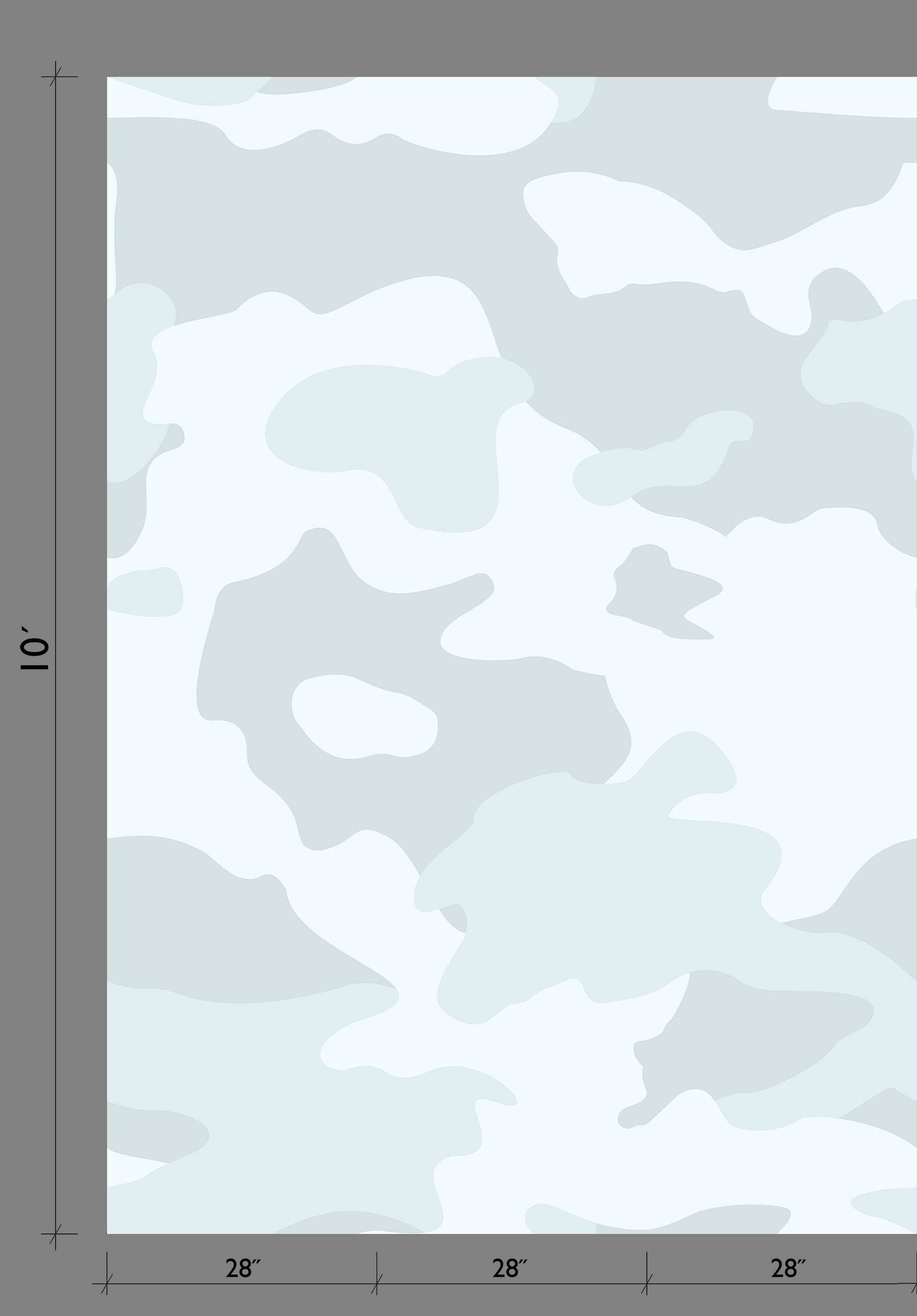 Camo© Wallpaper in Baby Blue