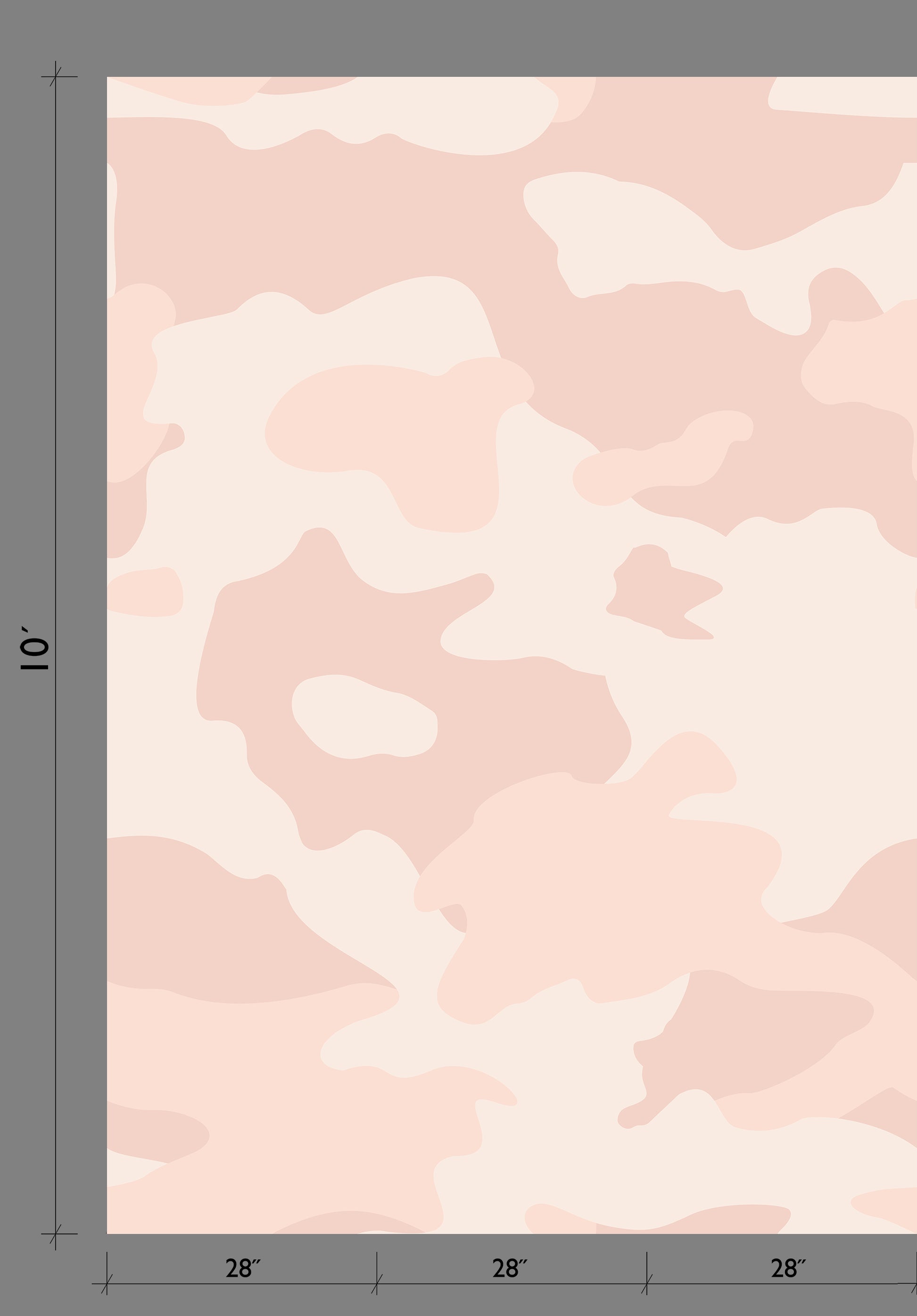Camo© Wallpaper in Blush