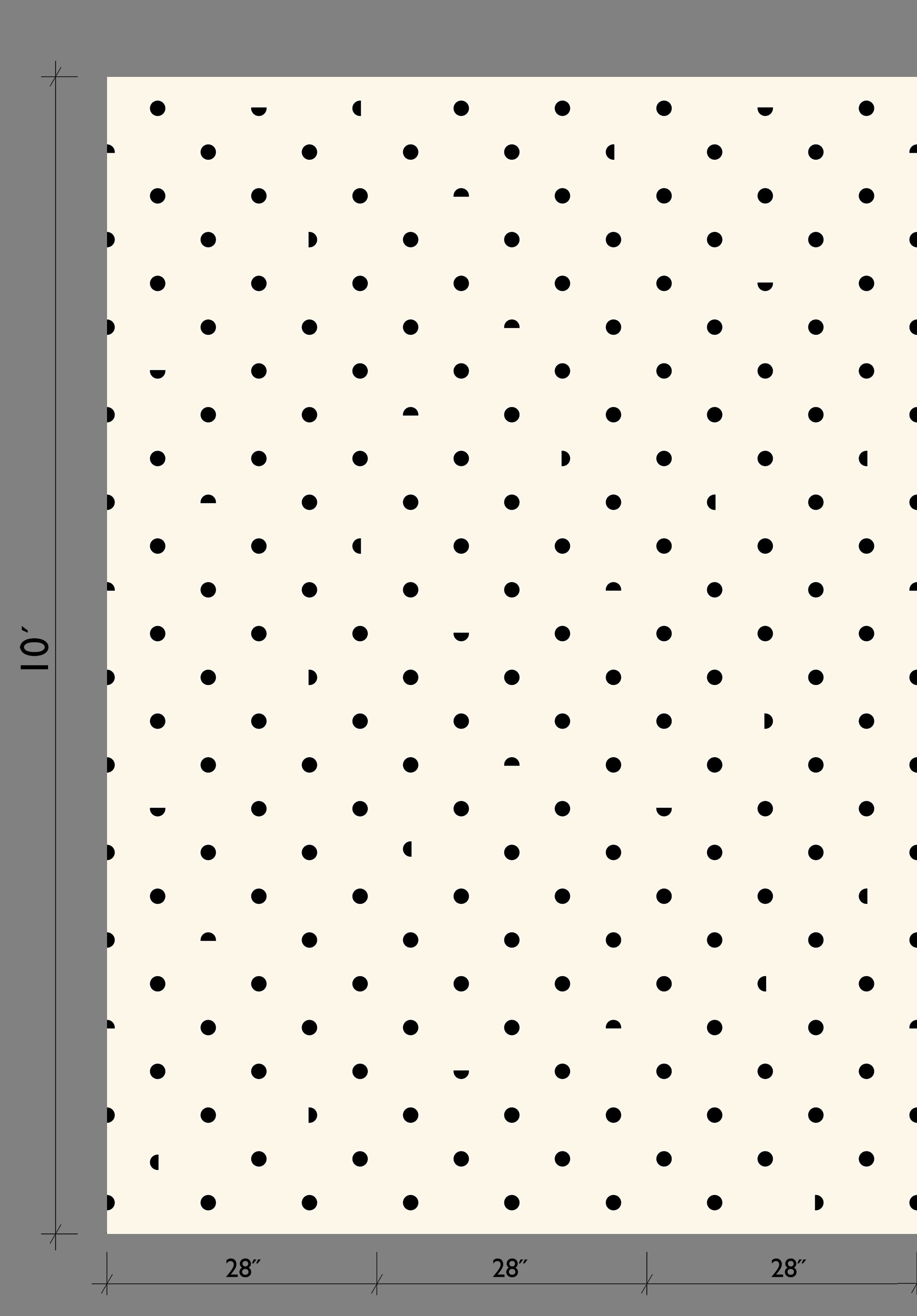 Pretty Woman© Wallpaper in Black + Cremé