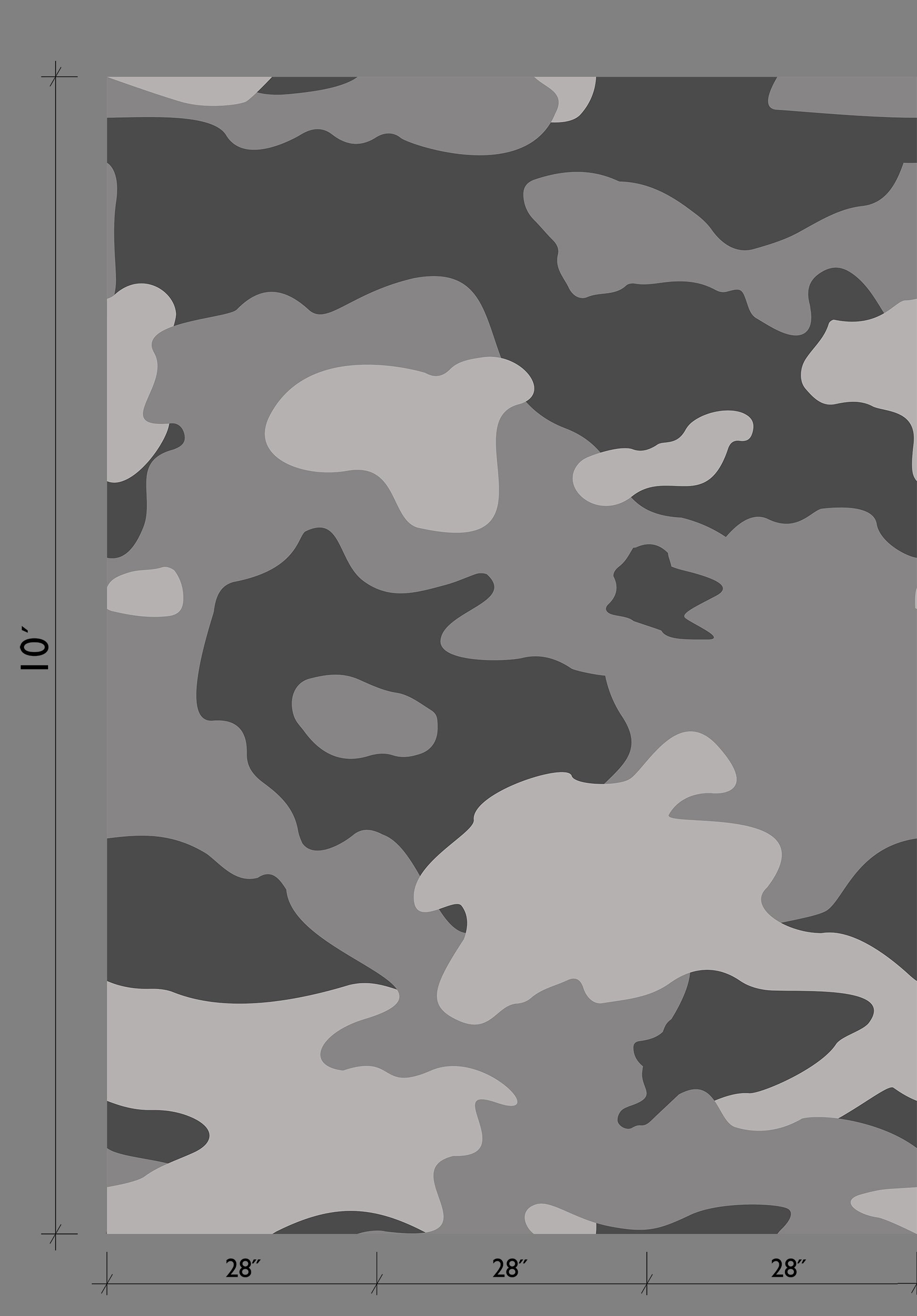 Camo© Wallpaper in Charcoal