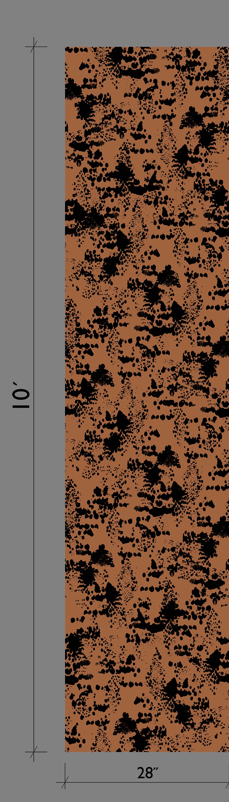 Snakeskin© Wallpaper in Chestnut