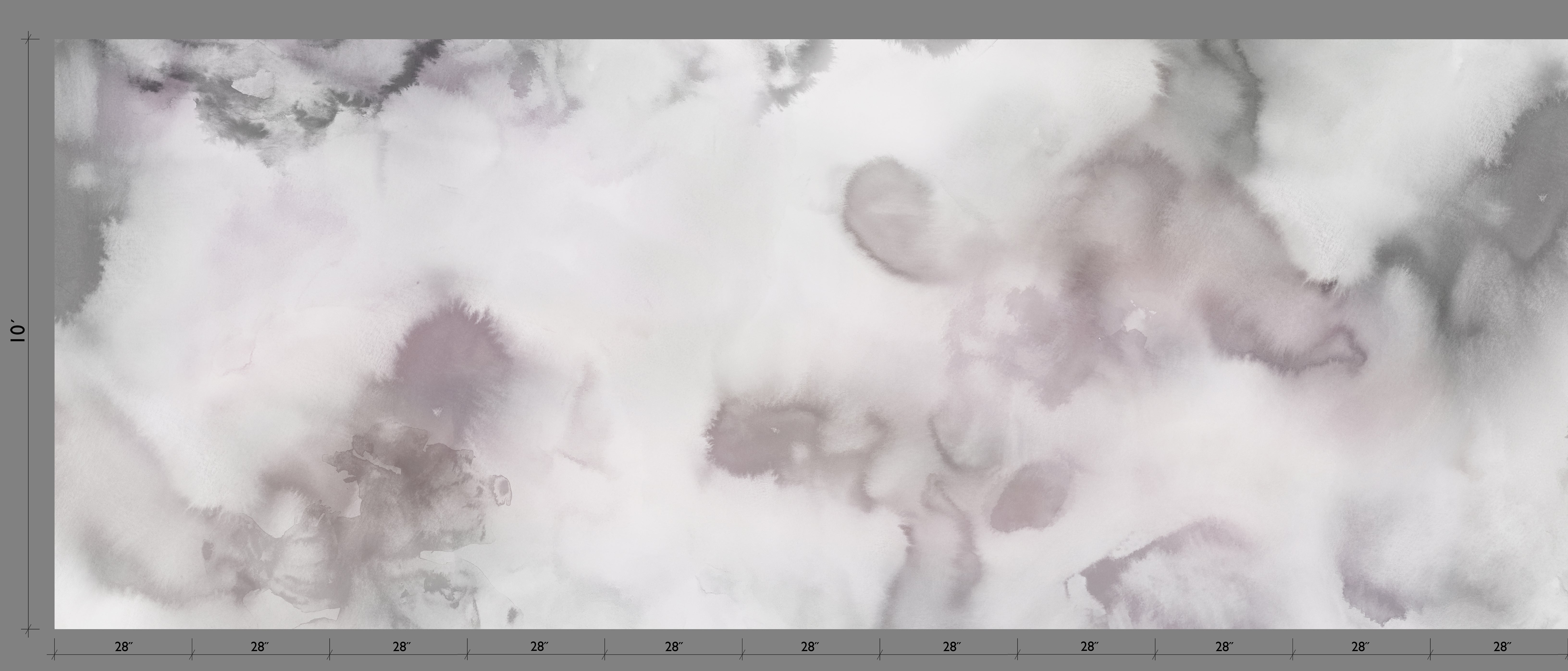 Cumulus© Mural Wallpaper in Grey