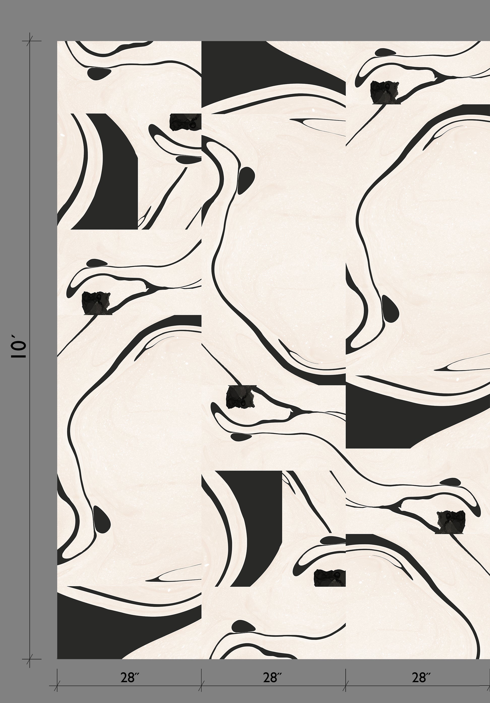 Magma© Wallpaper in Ebony