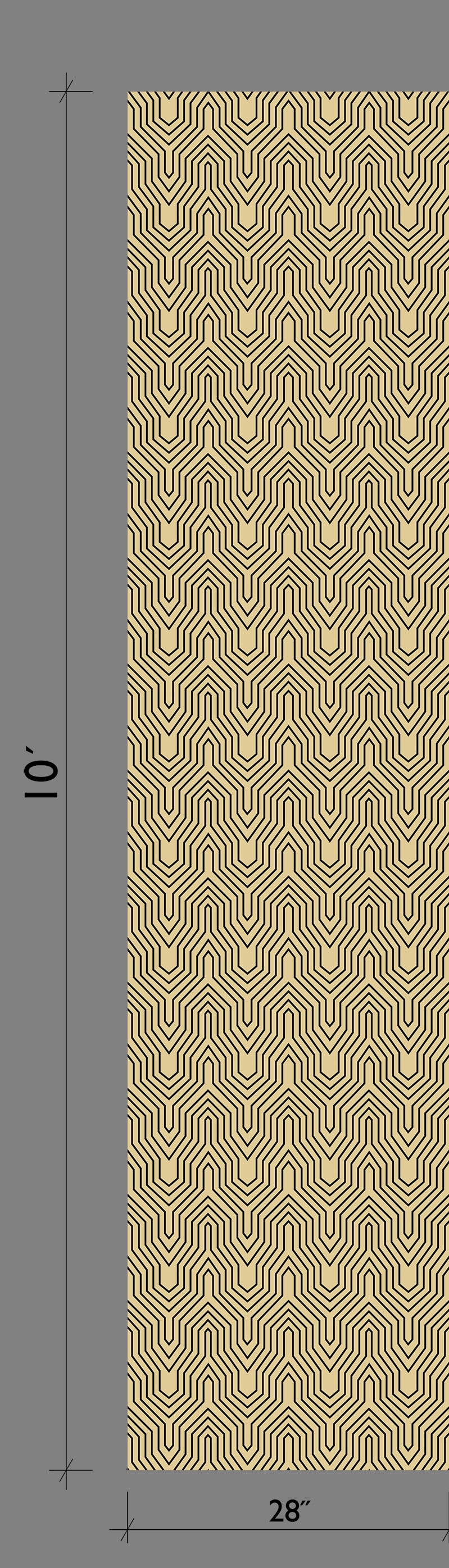 The Gatsby© Wallpaper in Banana template from drop it MODERN.