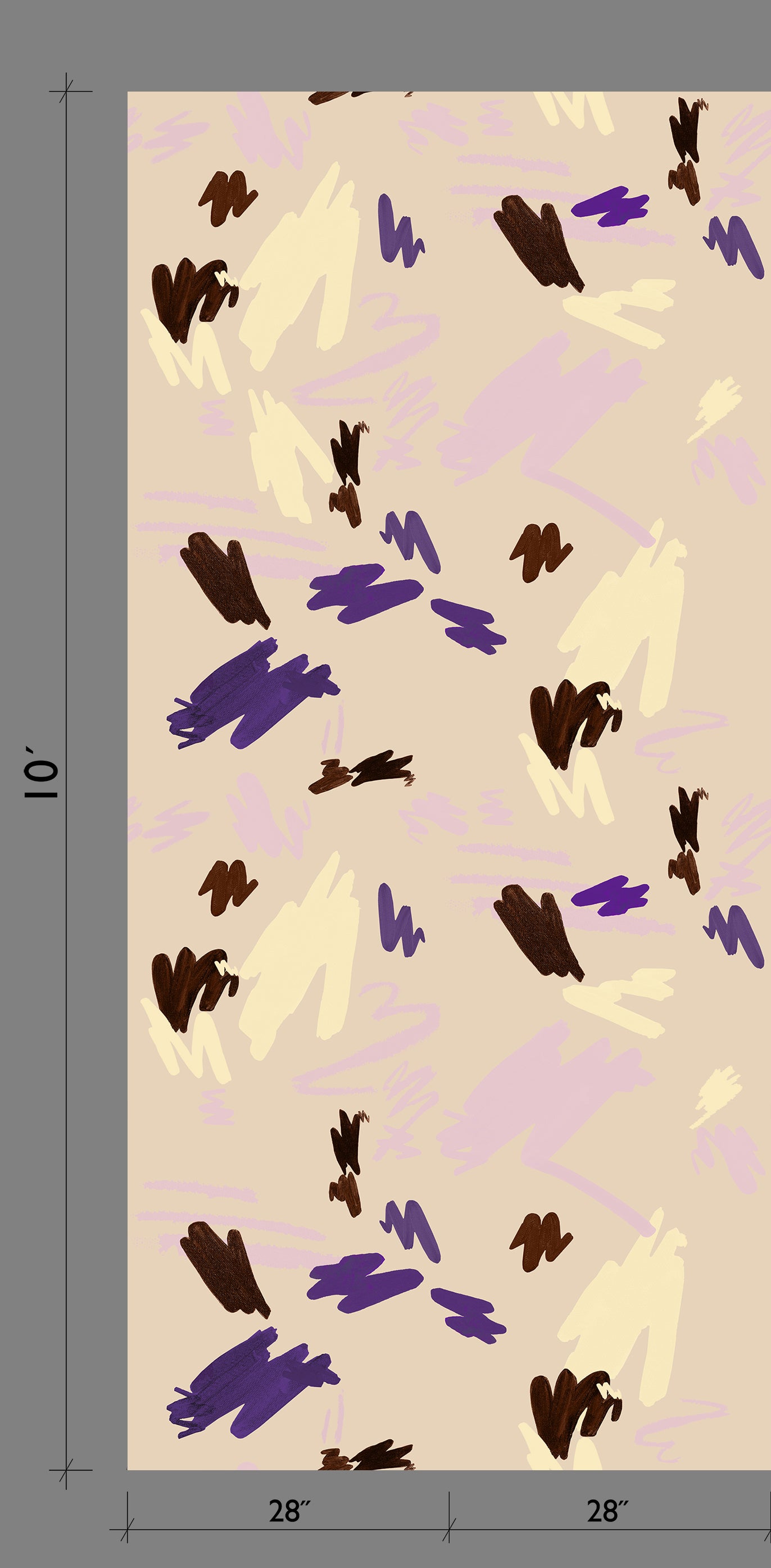 The Hieroglyphics© Wallpaper in Cremé template from drop it MODERN