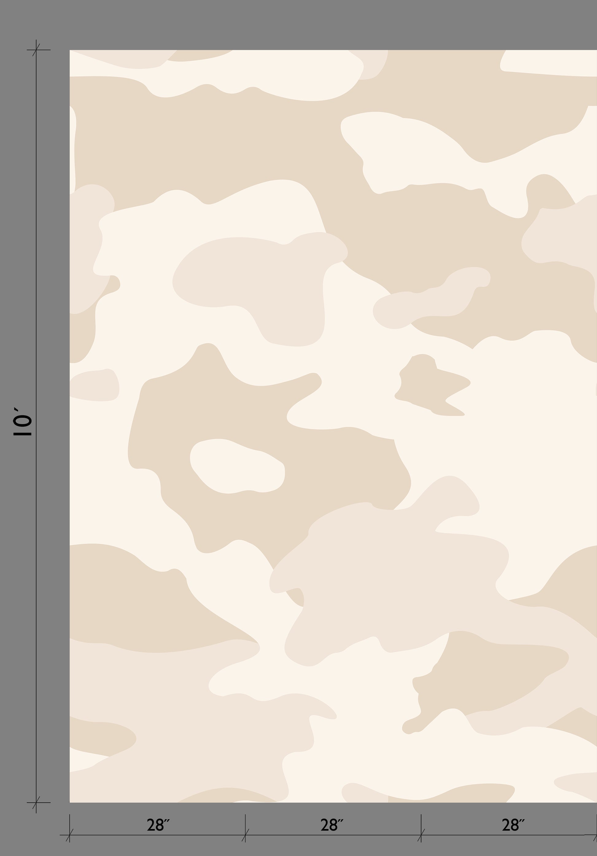 Camo© Wallpaper in Linen