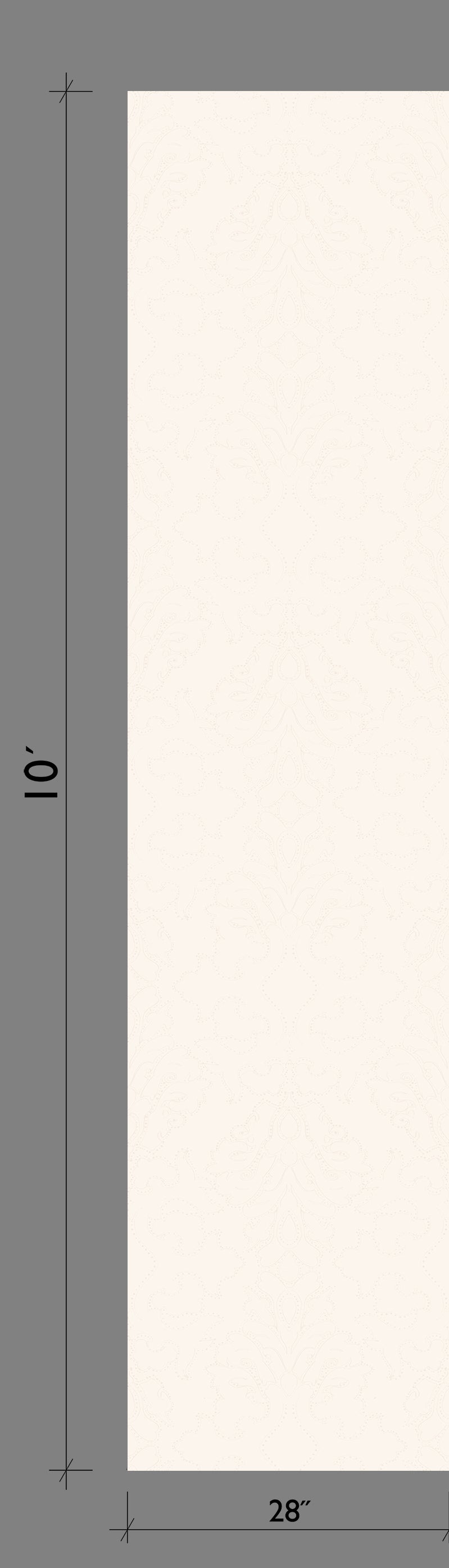 Western Damask© Wallpaper in Milk