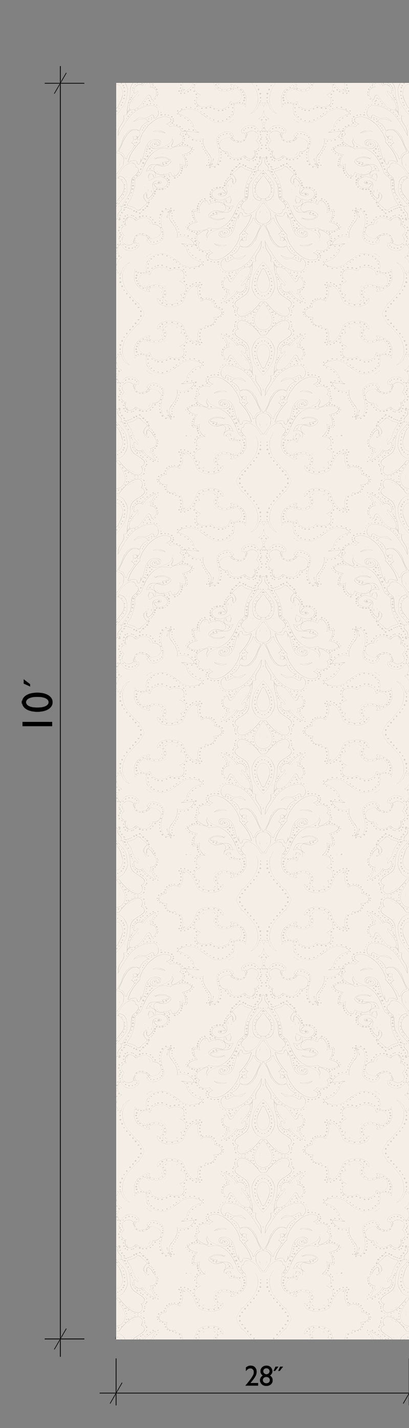 Western Damask© Wallpaper in Mineral