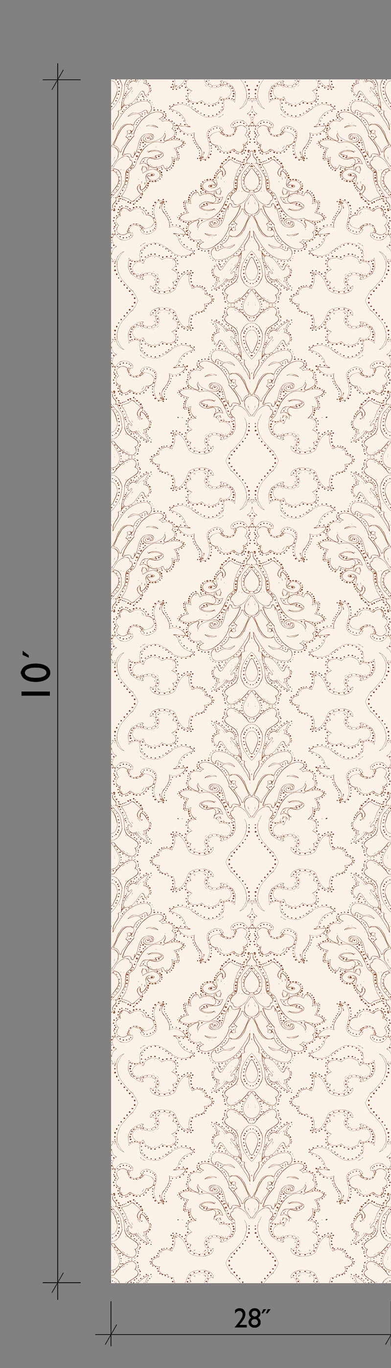 Western Damask© Wallpaper in Mojave