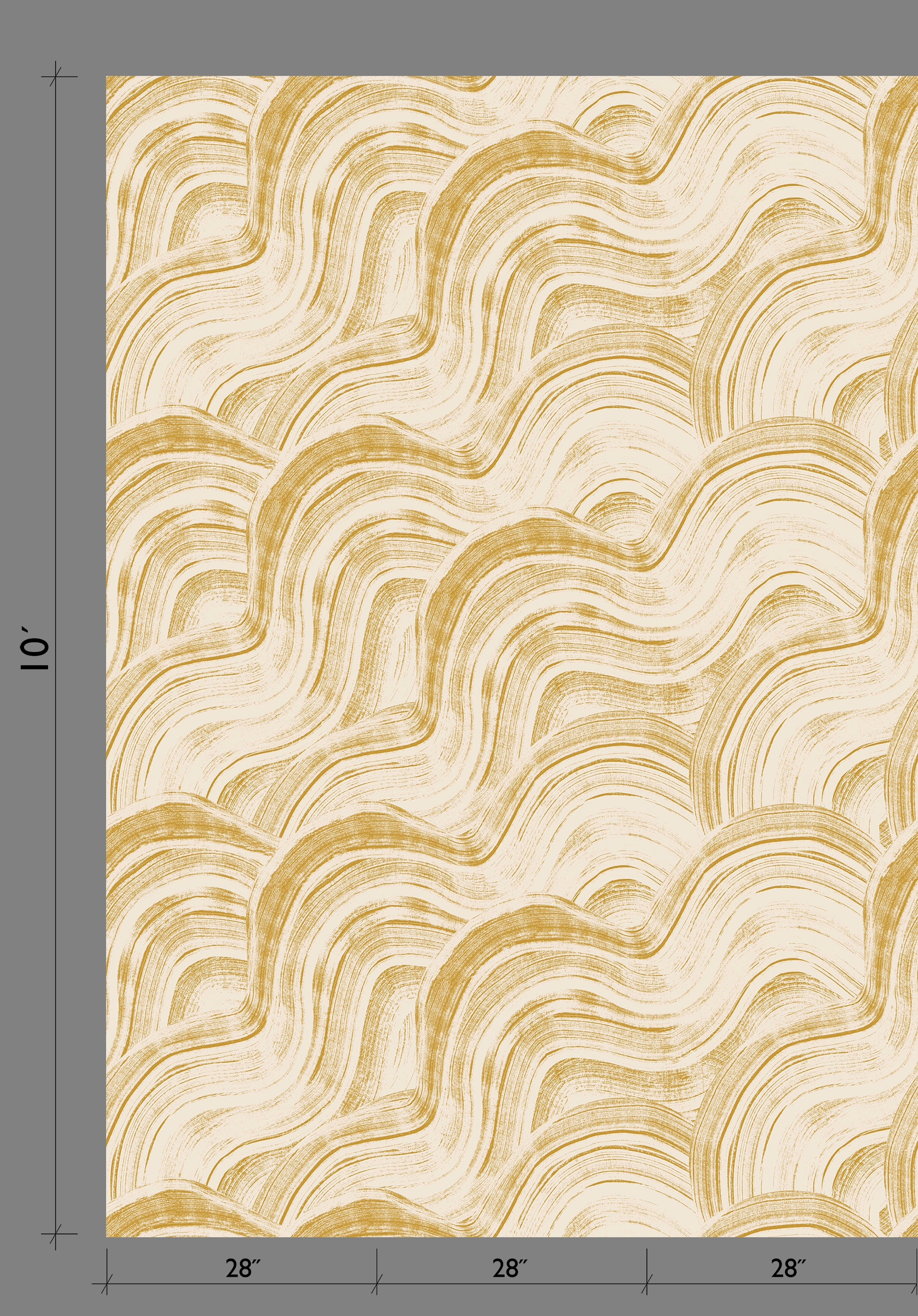 Sediment #2© Wallpaper in Mustard