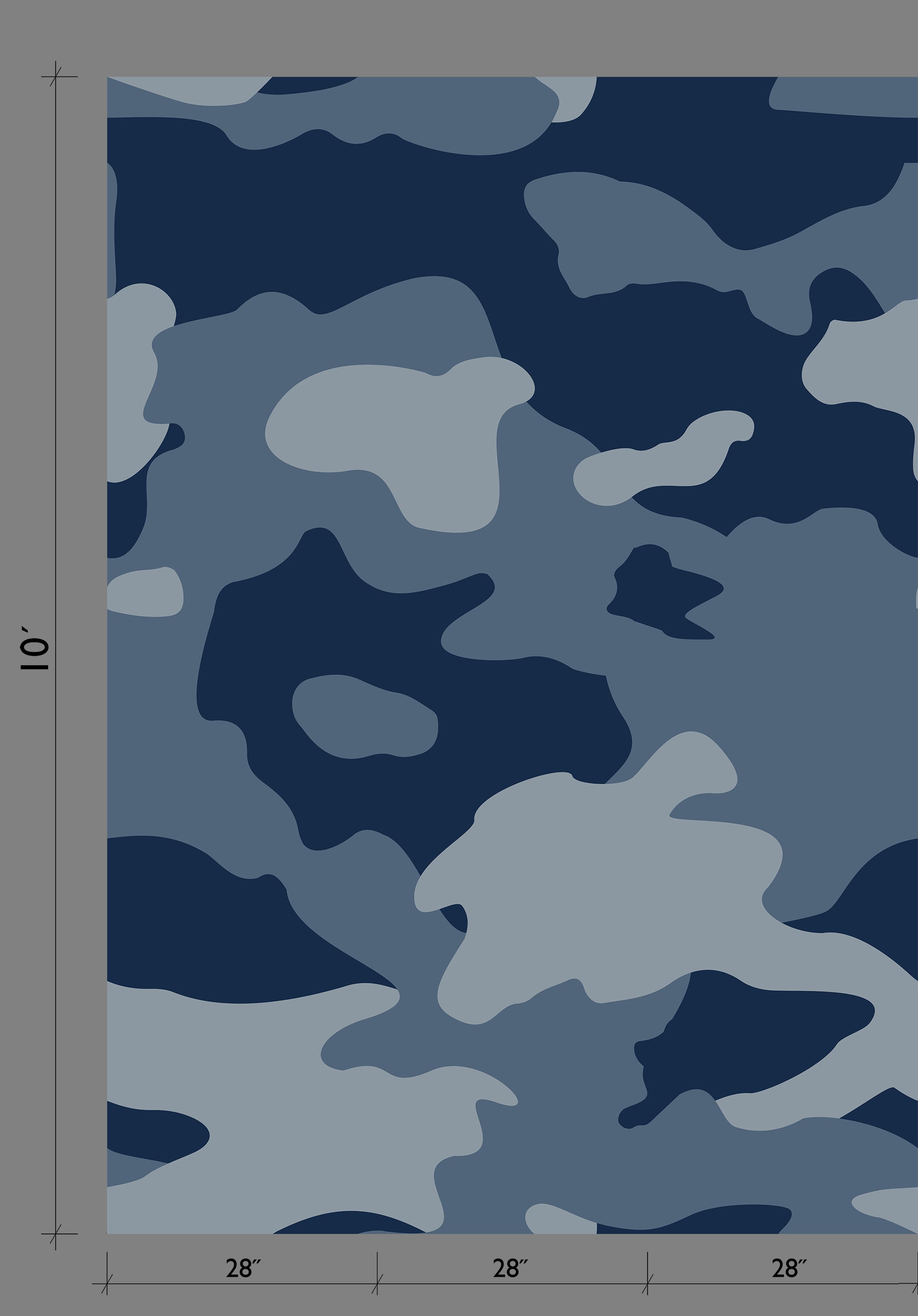 Camo© Wallpaper in Navy