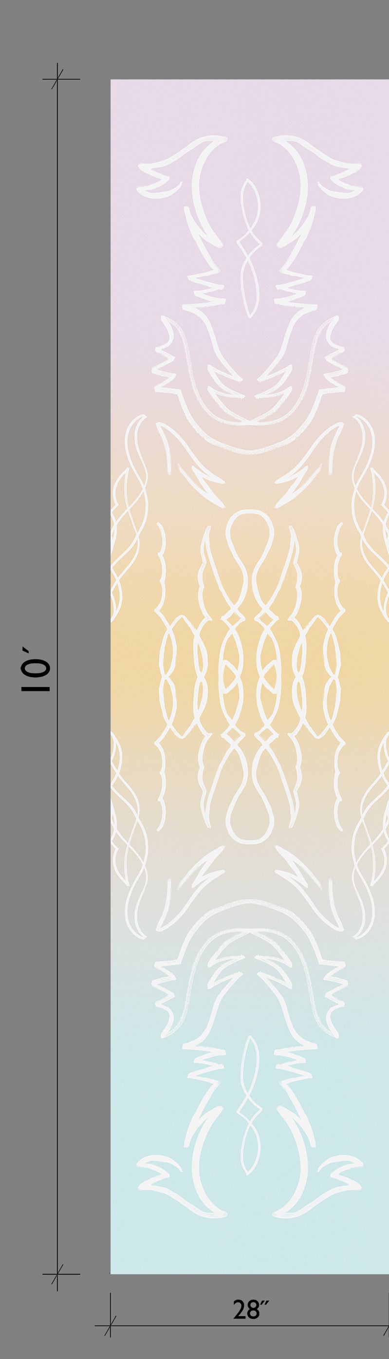 Side Saddle© Wallpaper in Pastel Sunset