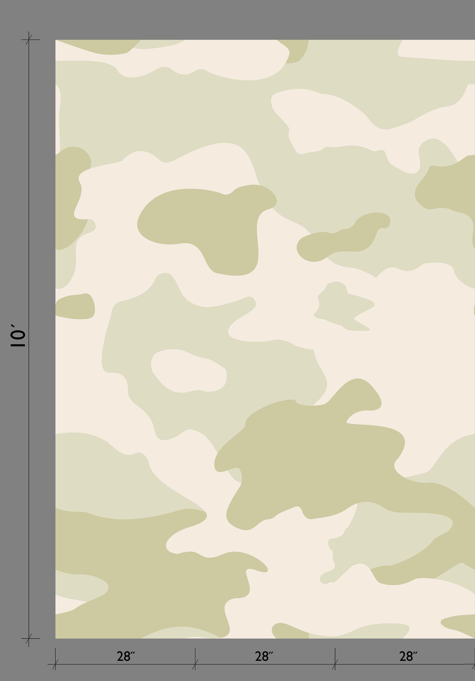 Camo© Wallpaper in Pea
