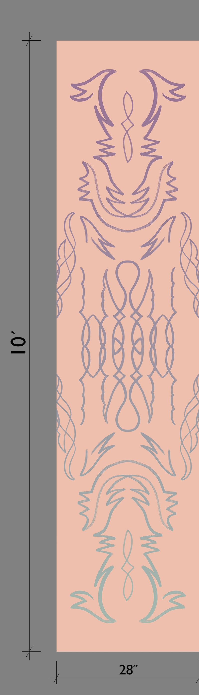 Side Saddle© Wallpaper in Pixie Pink