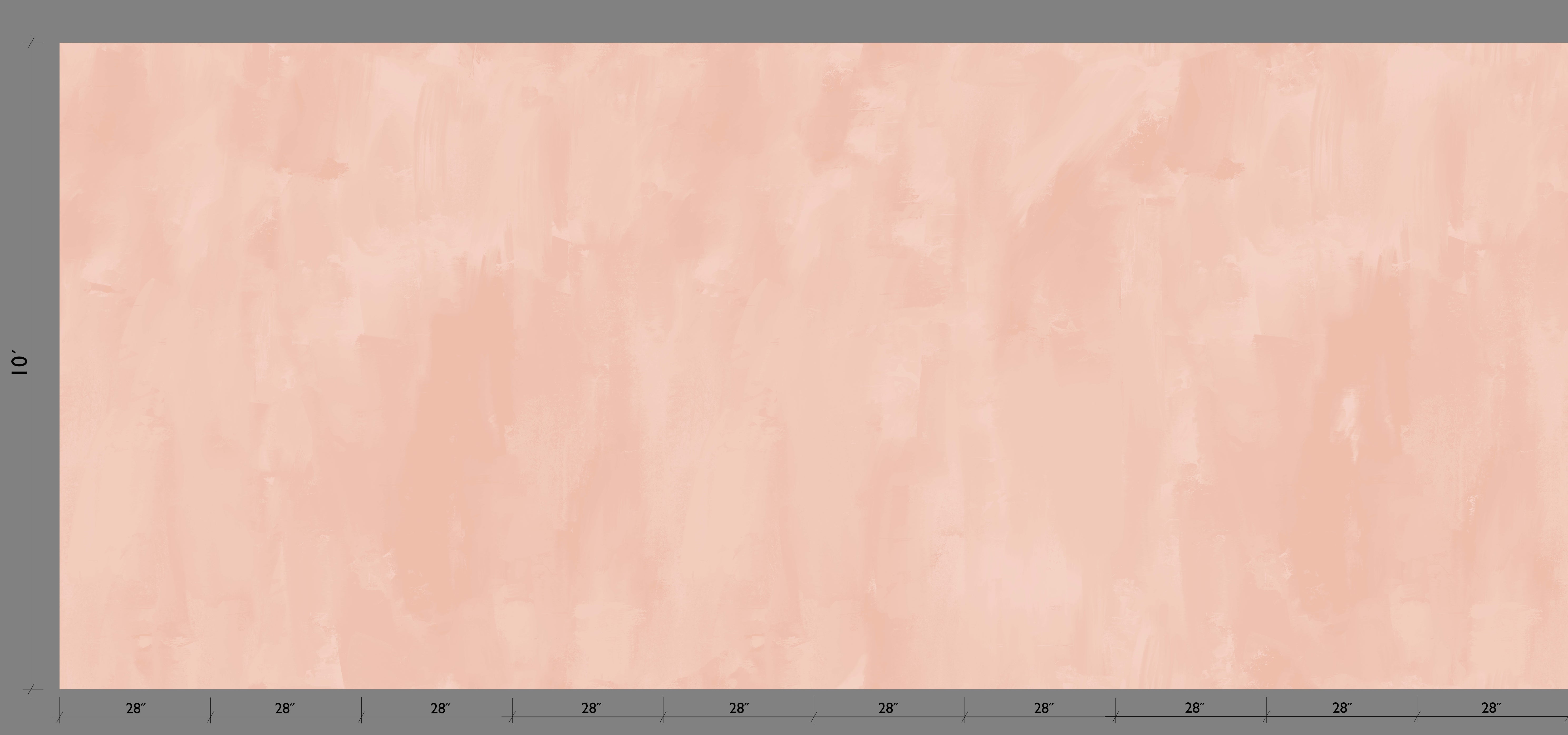Rock Steady© Mural Wallpaper in Blush