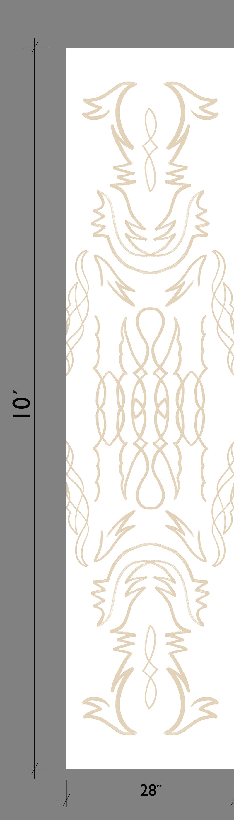 Side Saddle© Wallpaper in Sand