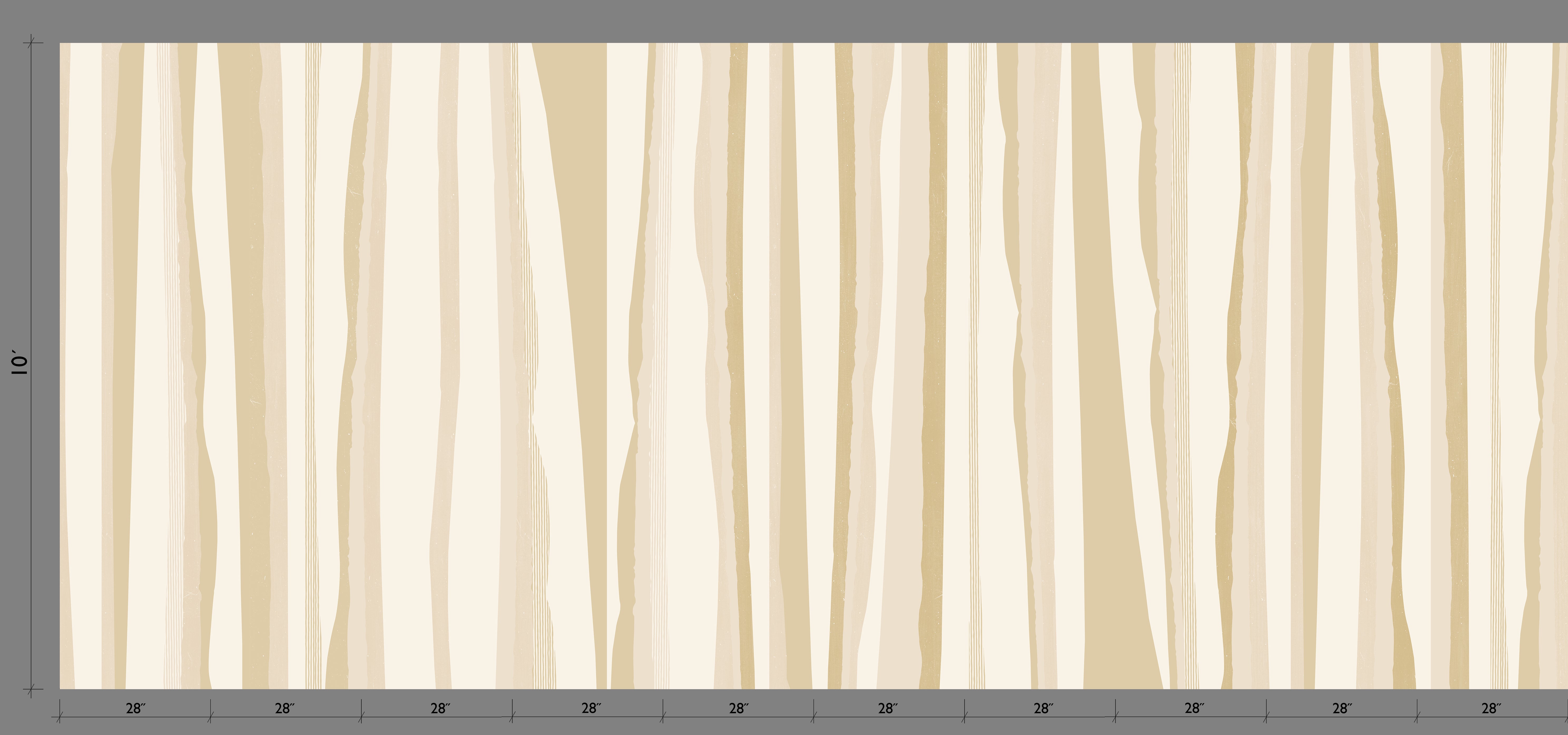 Longitude© Mural Wallpaper in Sand