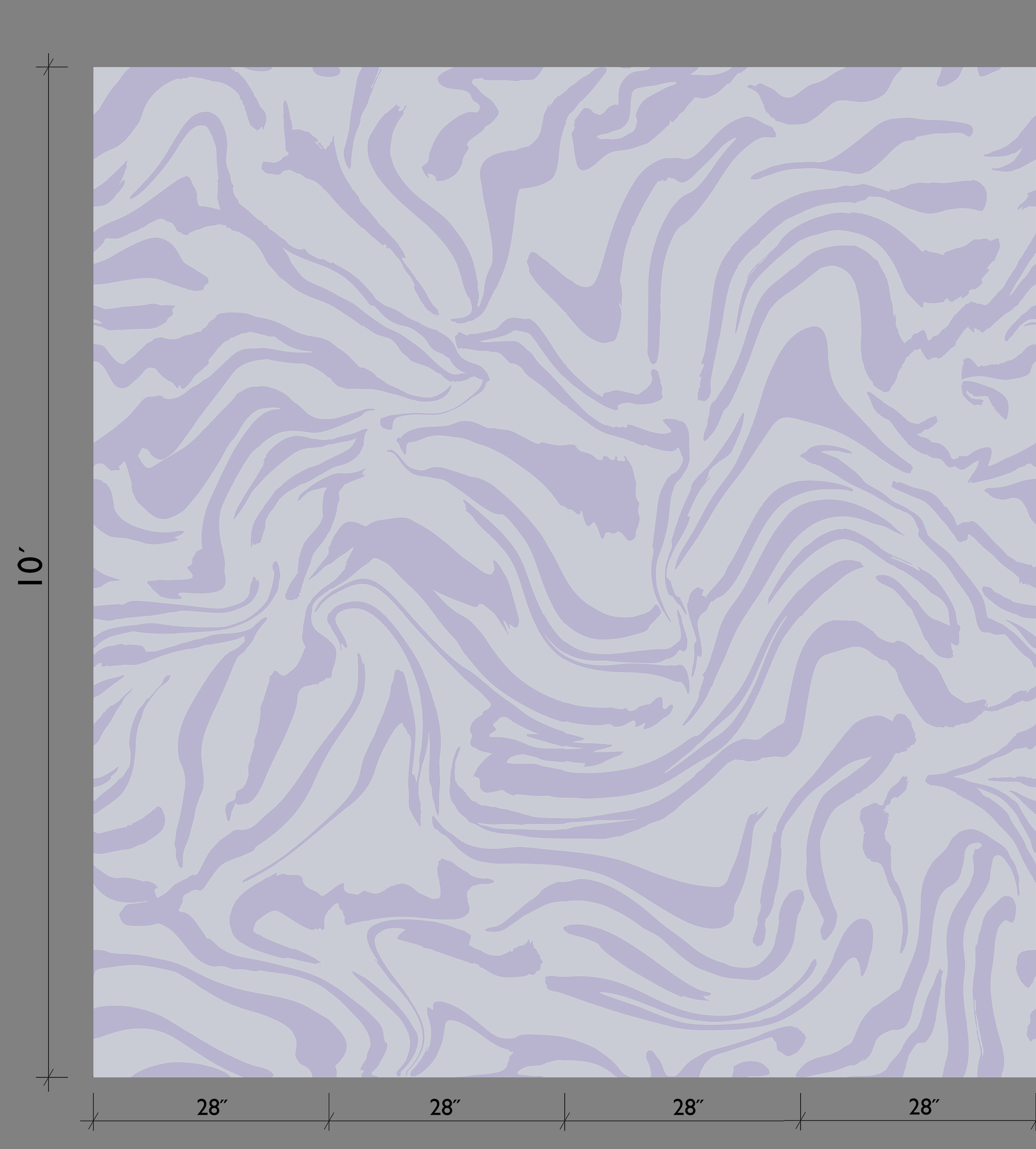 Primal© Mural Wallpaper in Silver Mist