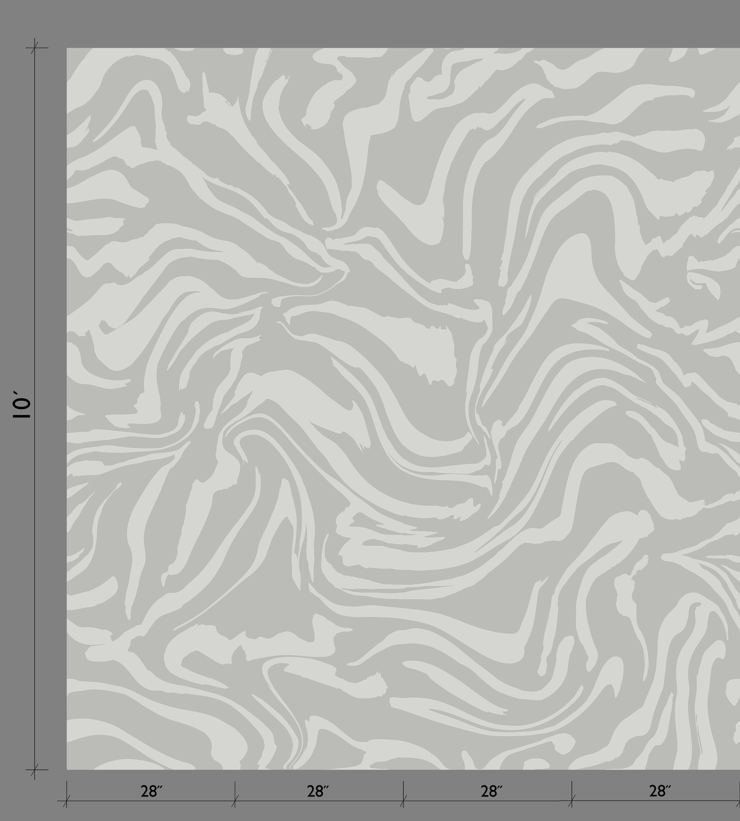 Primal© Mural Wallpaper in Sky Grey