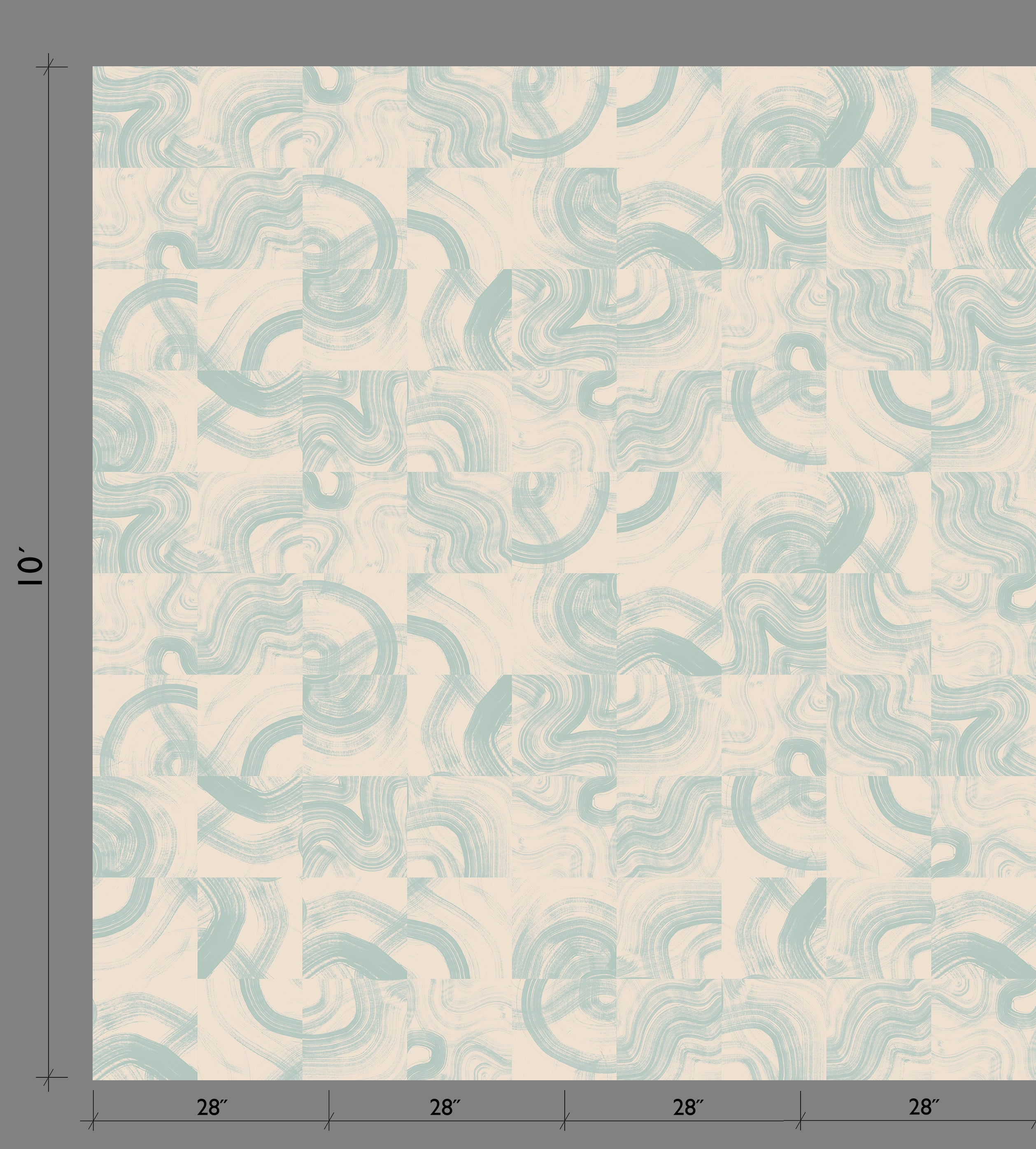 Sediment #3© Wallpaper in Sailor Blue