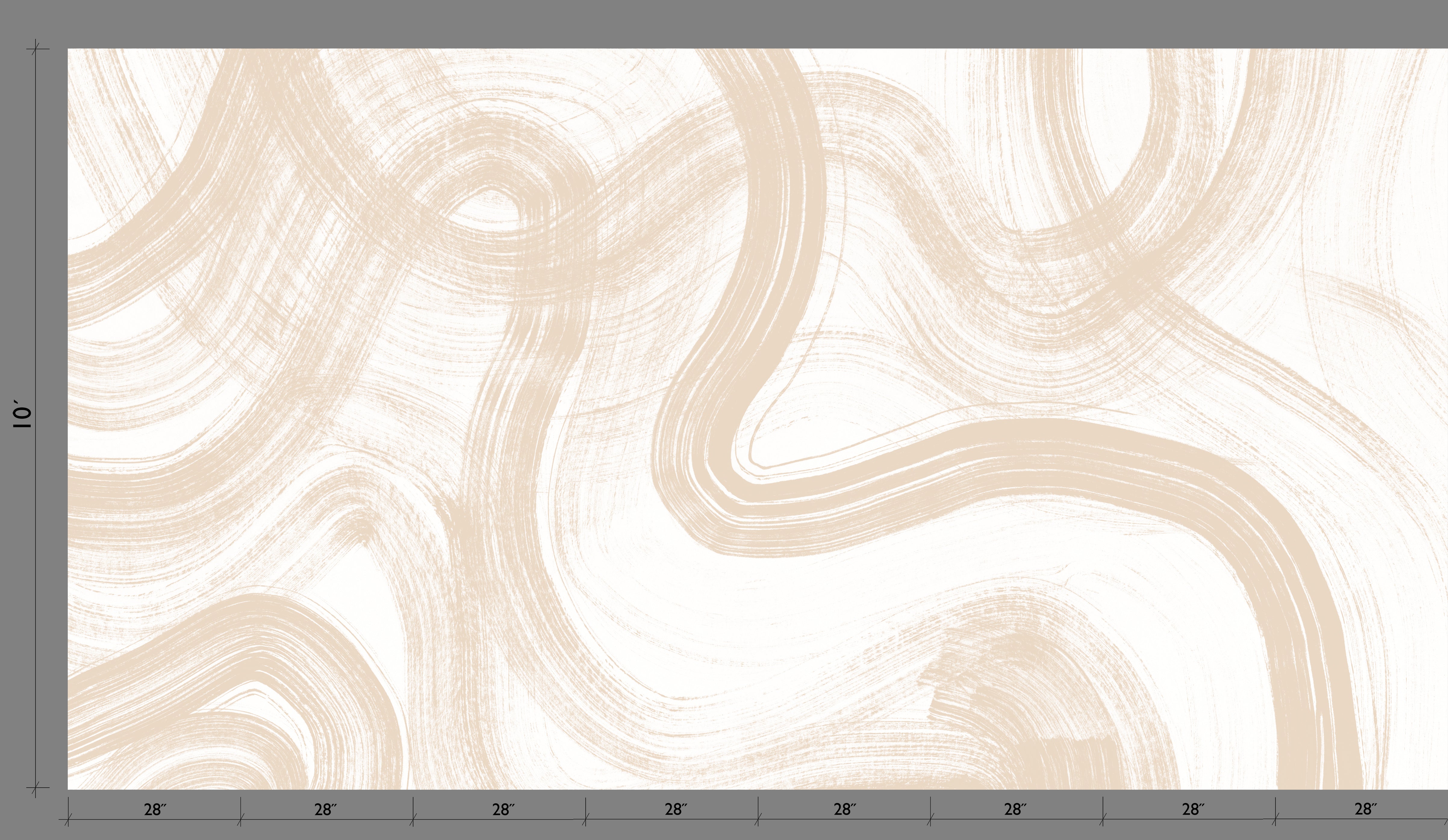 Sediment #1© Mural Wallpaper in Nude