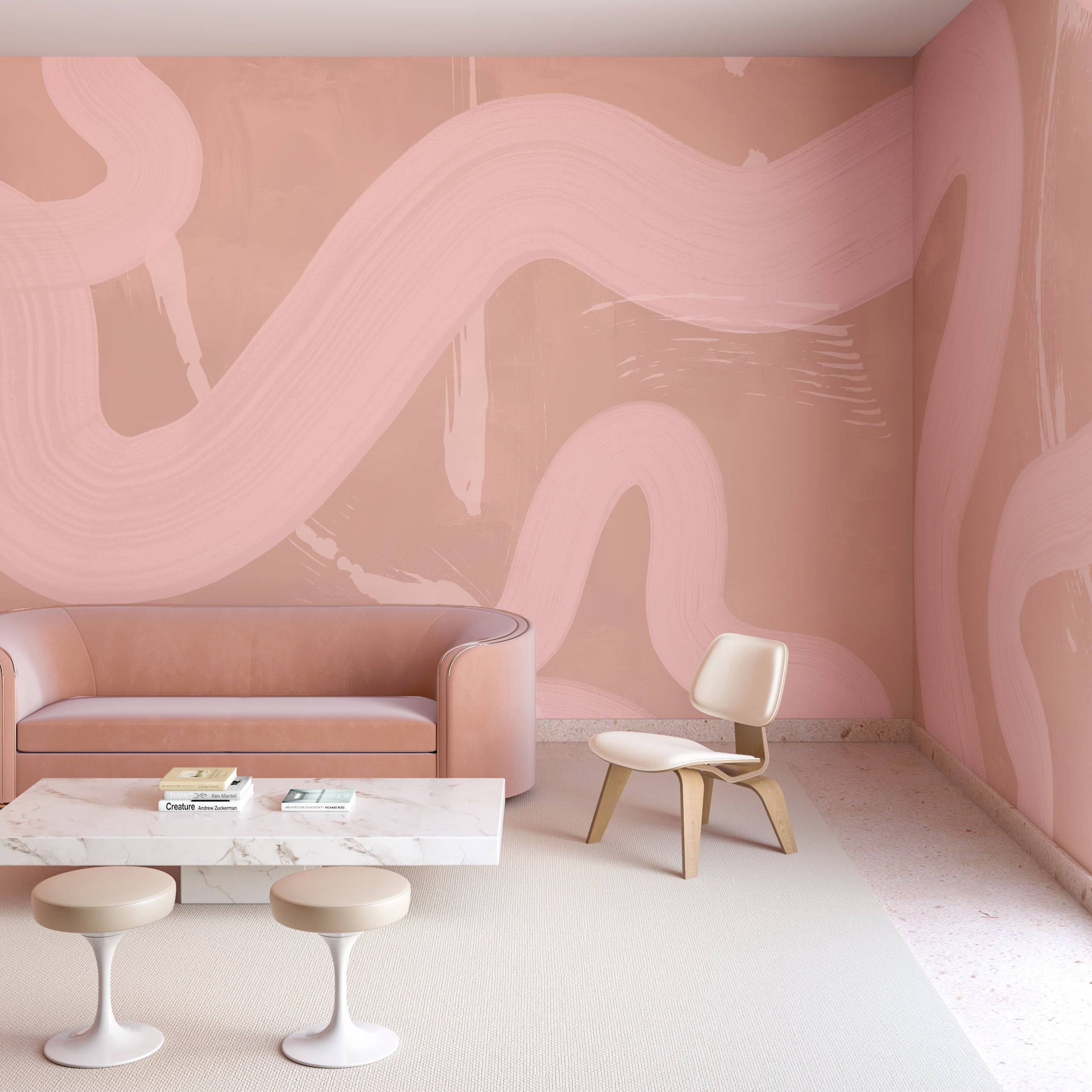 Untamed© Mural Wallpaper in Cactus Blossom