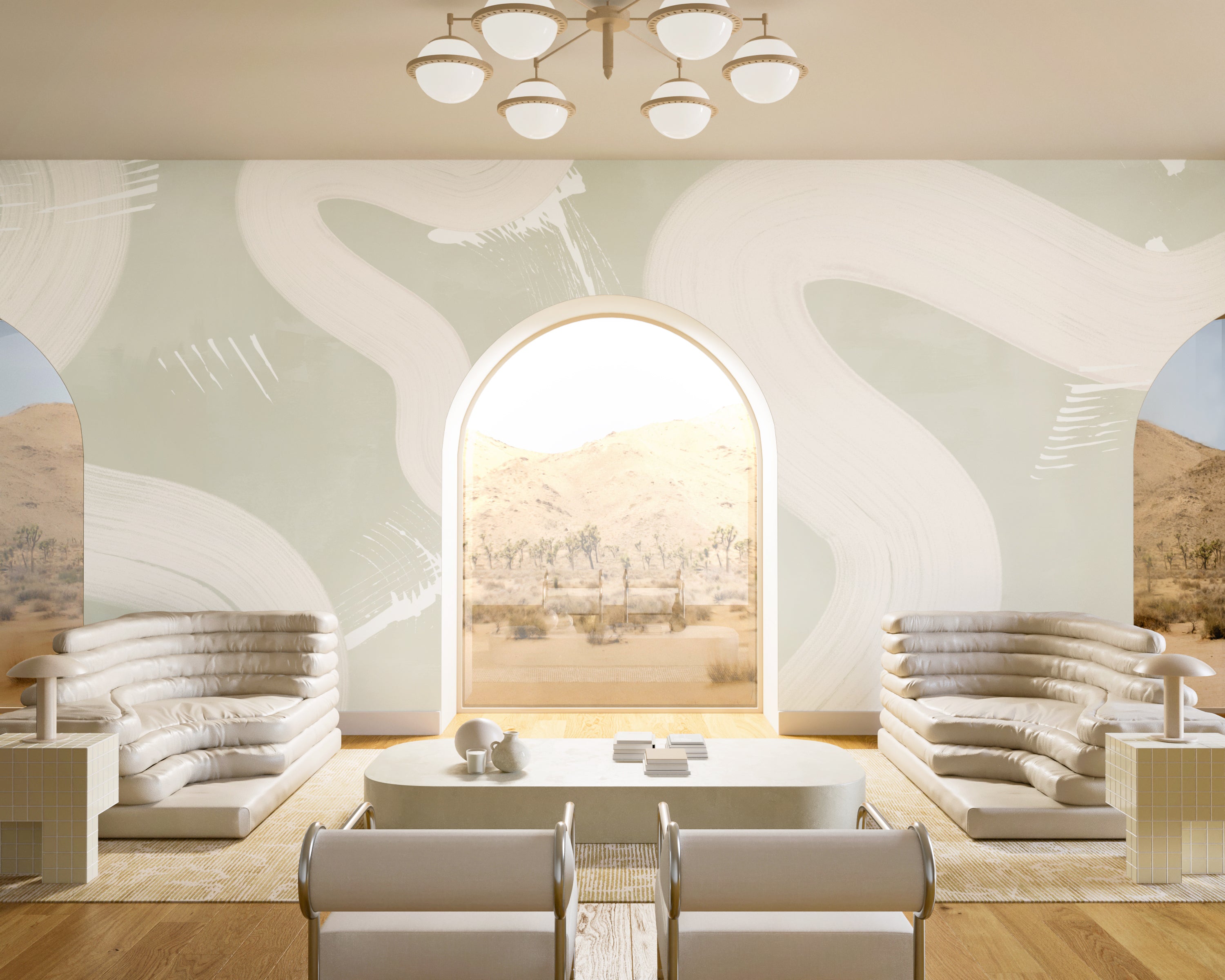 Untamed© Mural Wallpaper in Soapstone