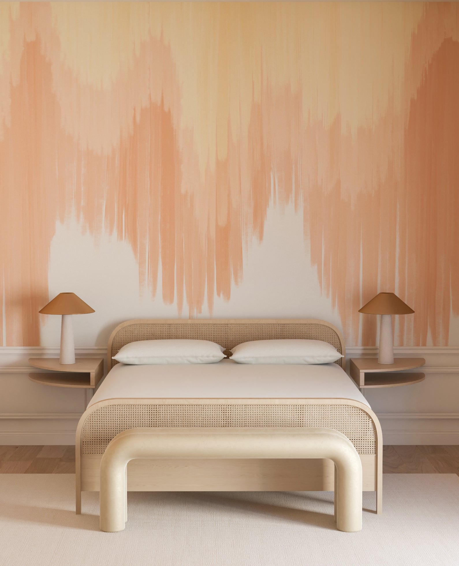 Wavelength© Mural Wallpaper in Sunset