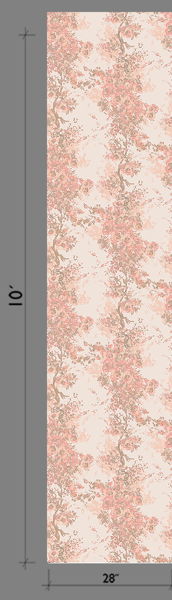 Prairie Fleur© Wallpaper in Blush
