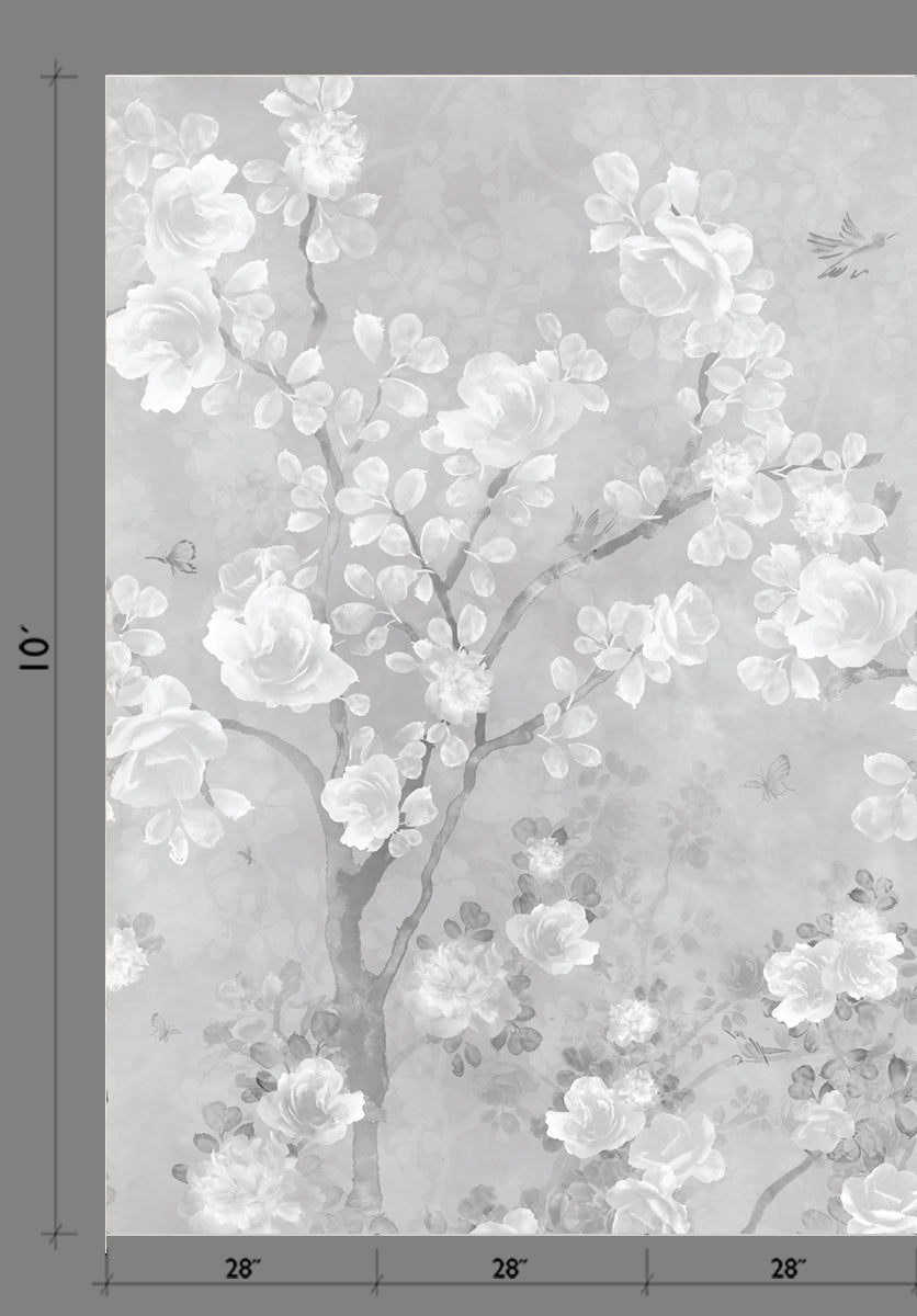 The Eden© Mural Wallpaper in Grey from drop it MODERN.