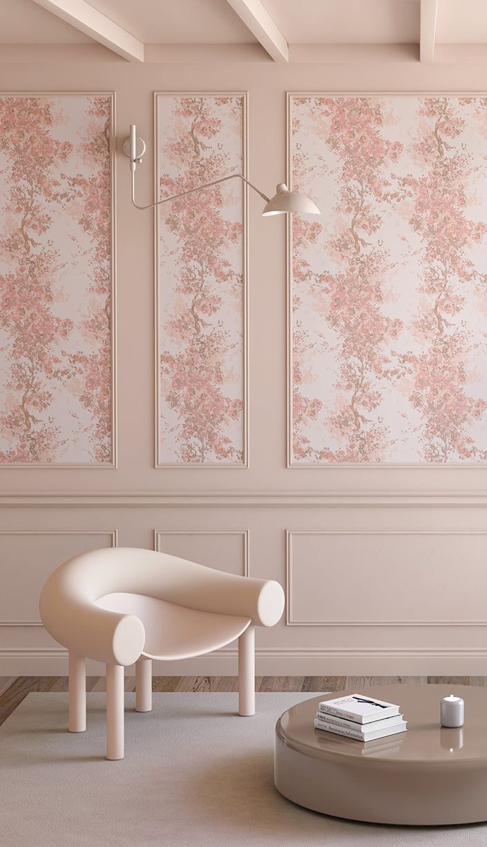 Prairie Fleur© Wallpaper in Blush