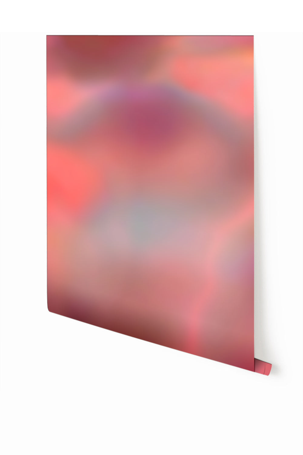 A swatch of 'Electricity© Mural Wallpaper in Groovy Pink', showing a pink gradient with abstract electric design elements from drop it MODERN.