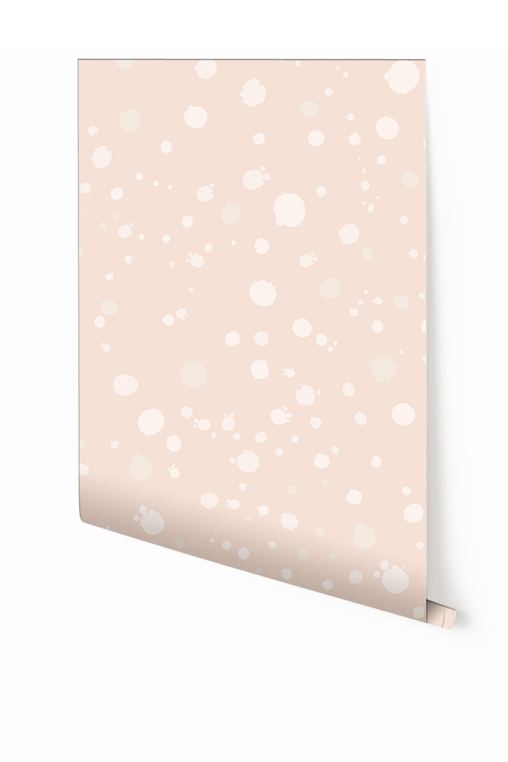 Ink Drop© Wallpaper in Blush