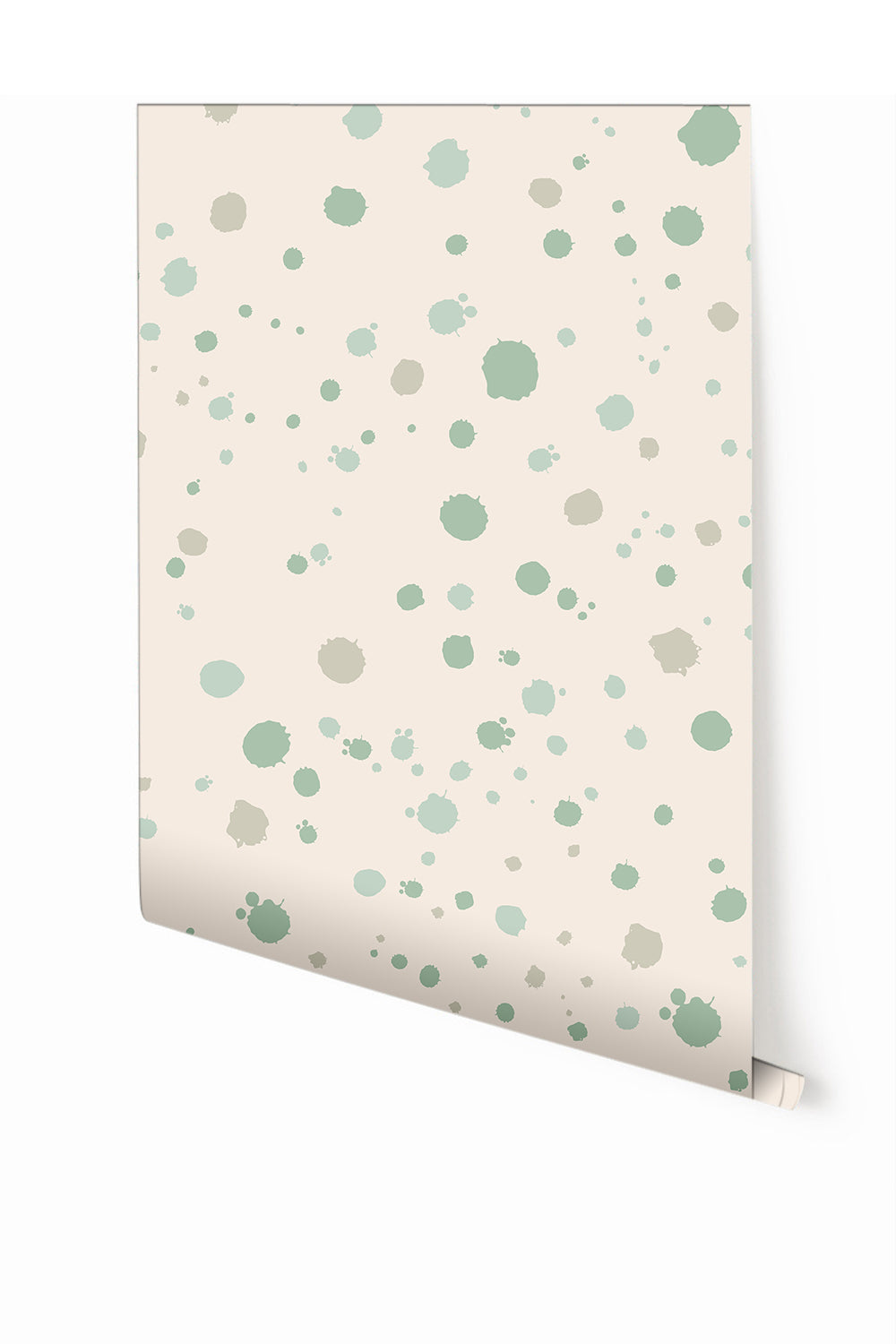 Ink Drop© Wallpaper in Sage