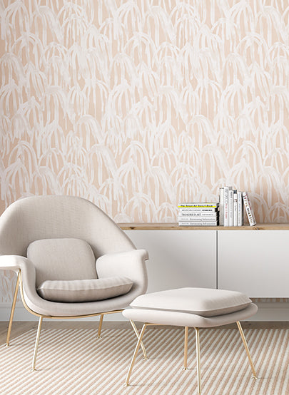Kelp© Wallpaper in Peach