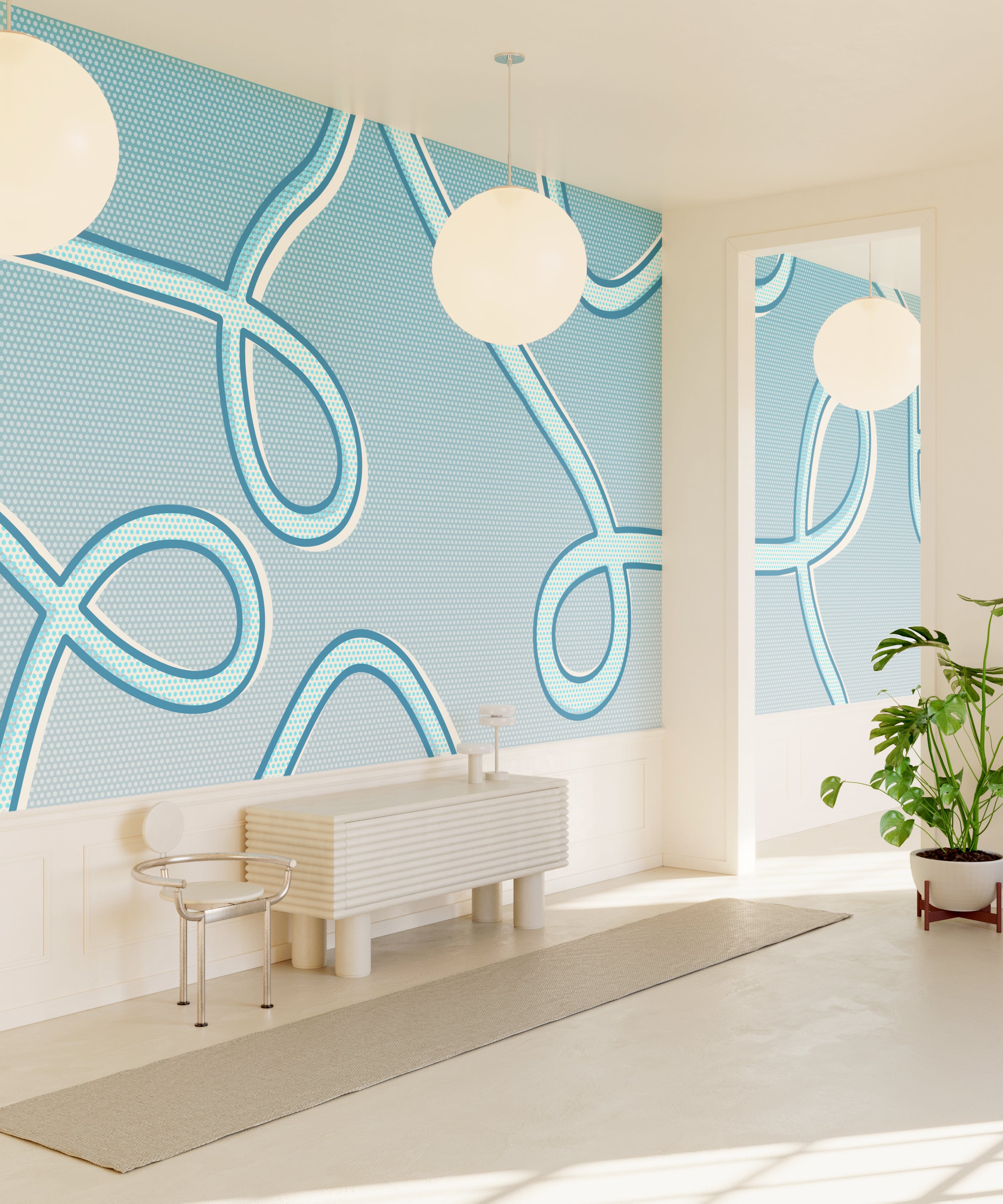 McFly© Mural Wallpaper in Bluebird