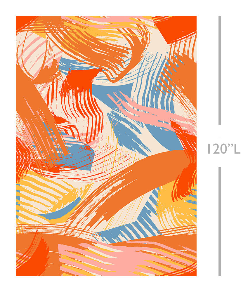 Mixed Tape© Mural Wallpaper in Sorbet