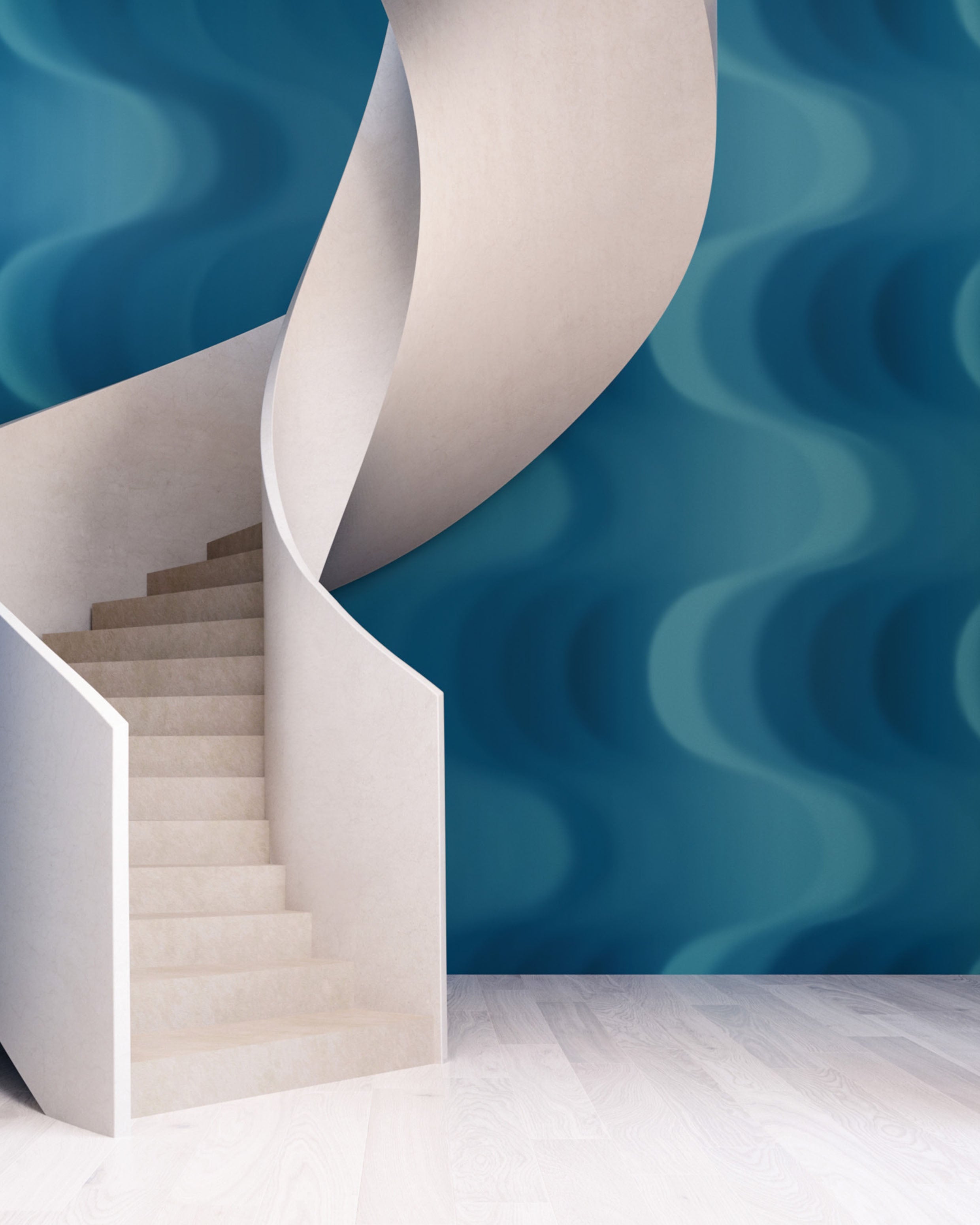 Oceanic© Mural Wallpaper in Aegean