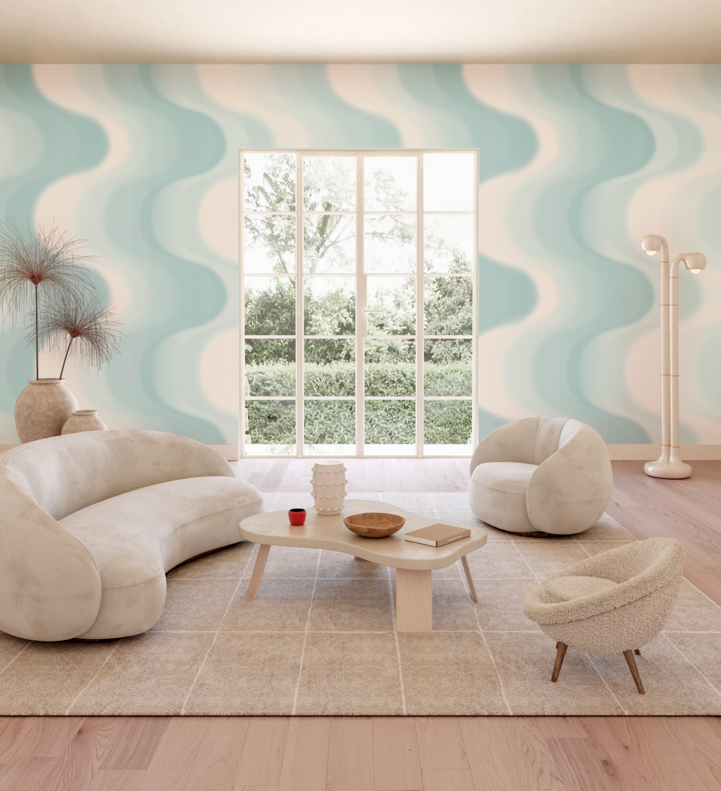 Oceanic© Mural Wallpaper in Mallow