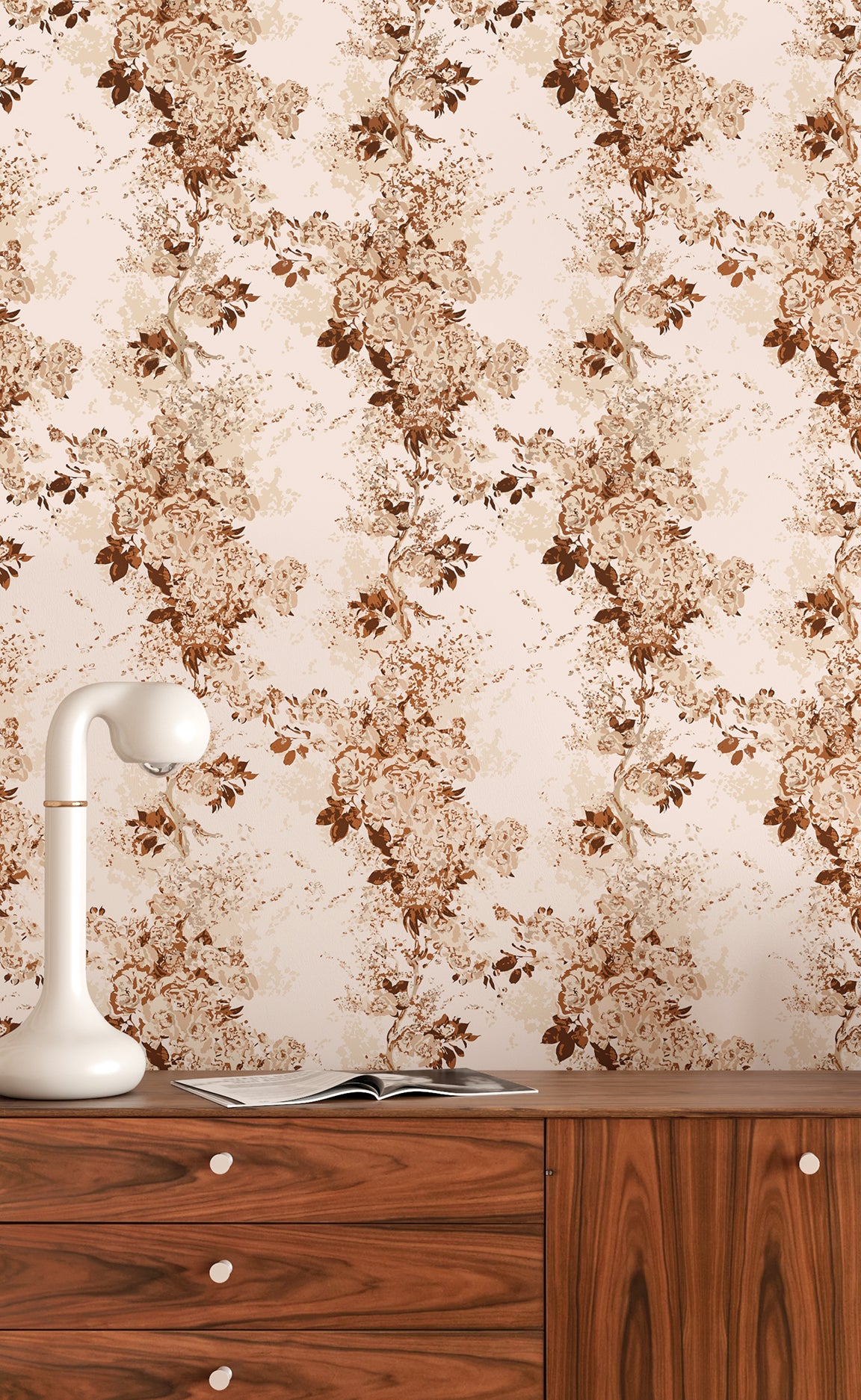 Prairie Fleur© Wallpaper in Café