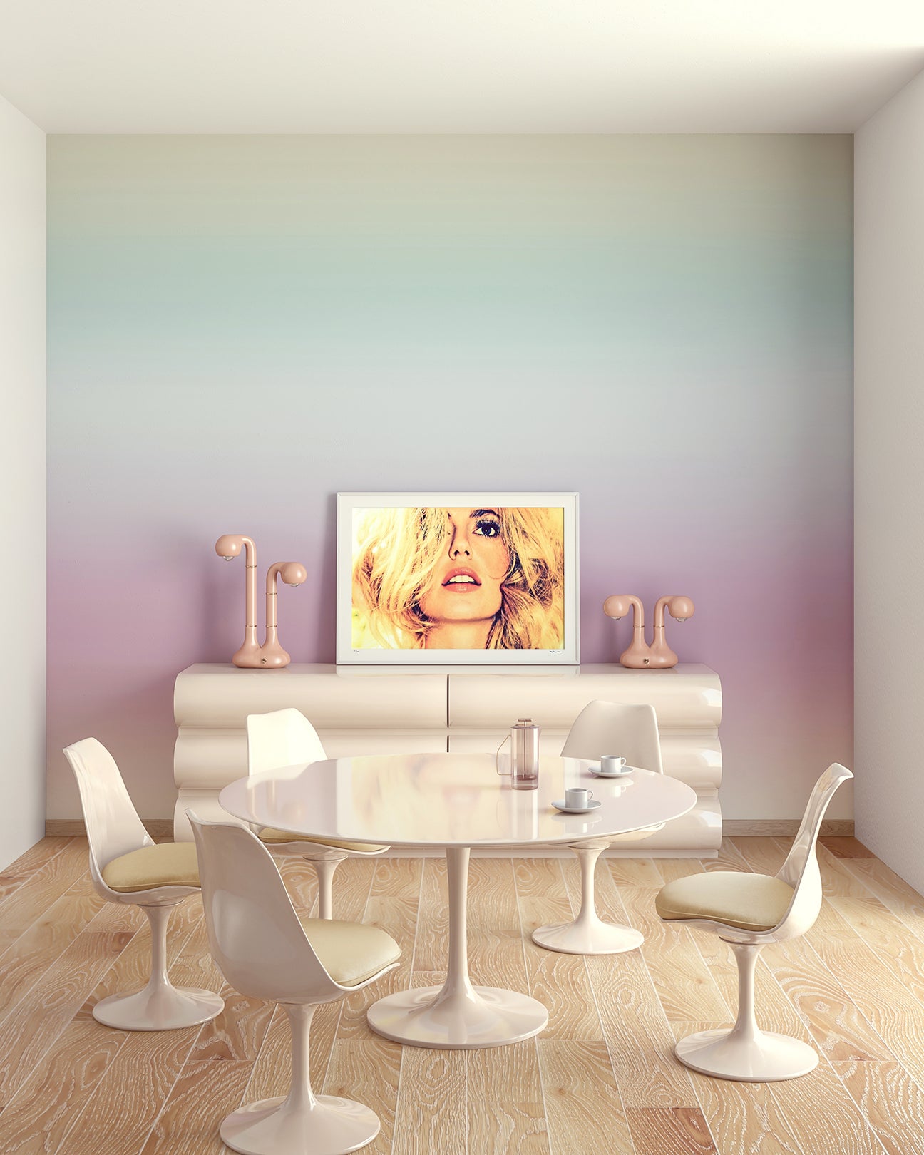 Rey© Wallpaper in Pastel